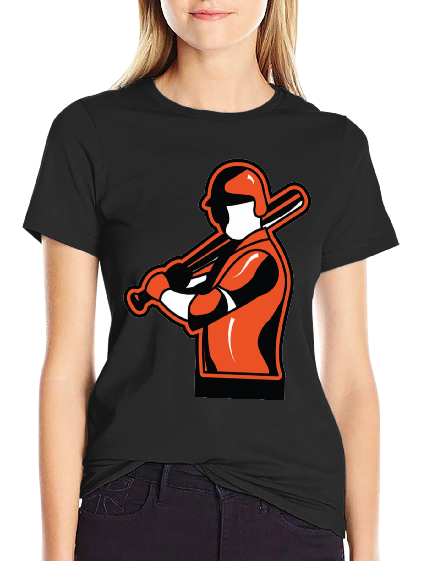 Baseball Player Graphic T-Shirt