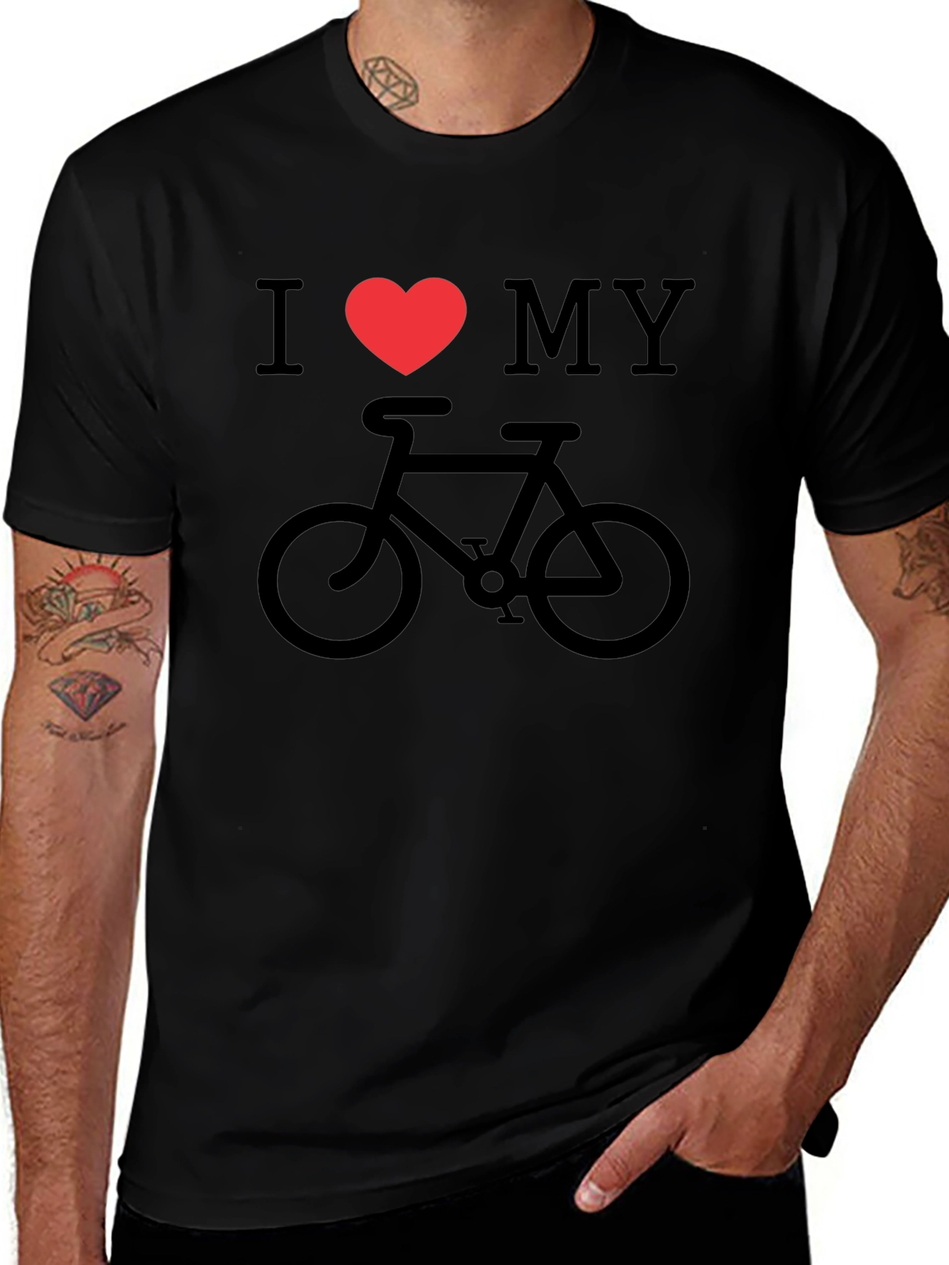 I Heart My Bike Graphic Tee