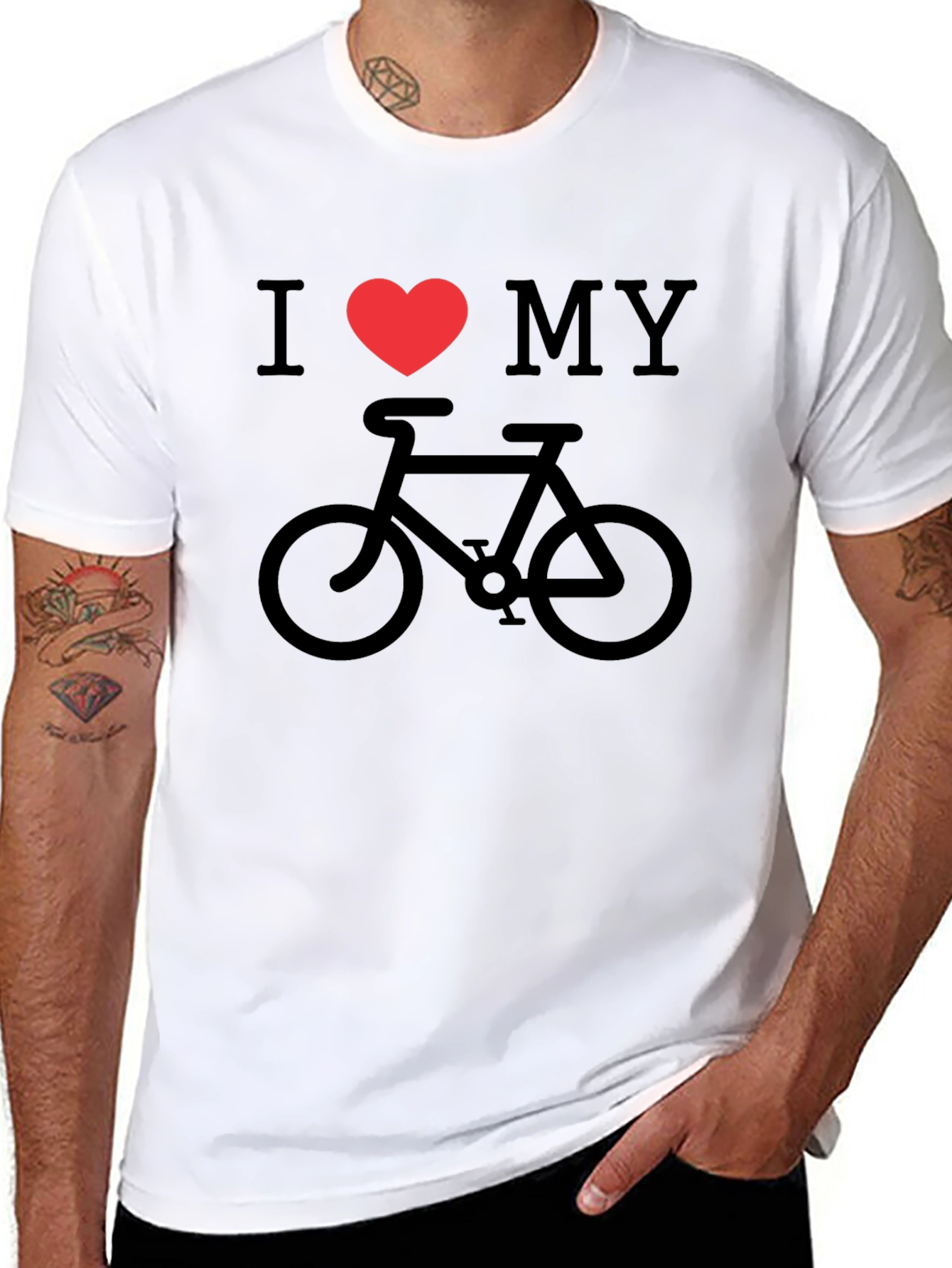 I Heart My Bike Graphic Tee