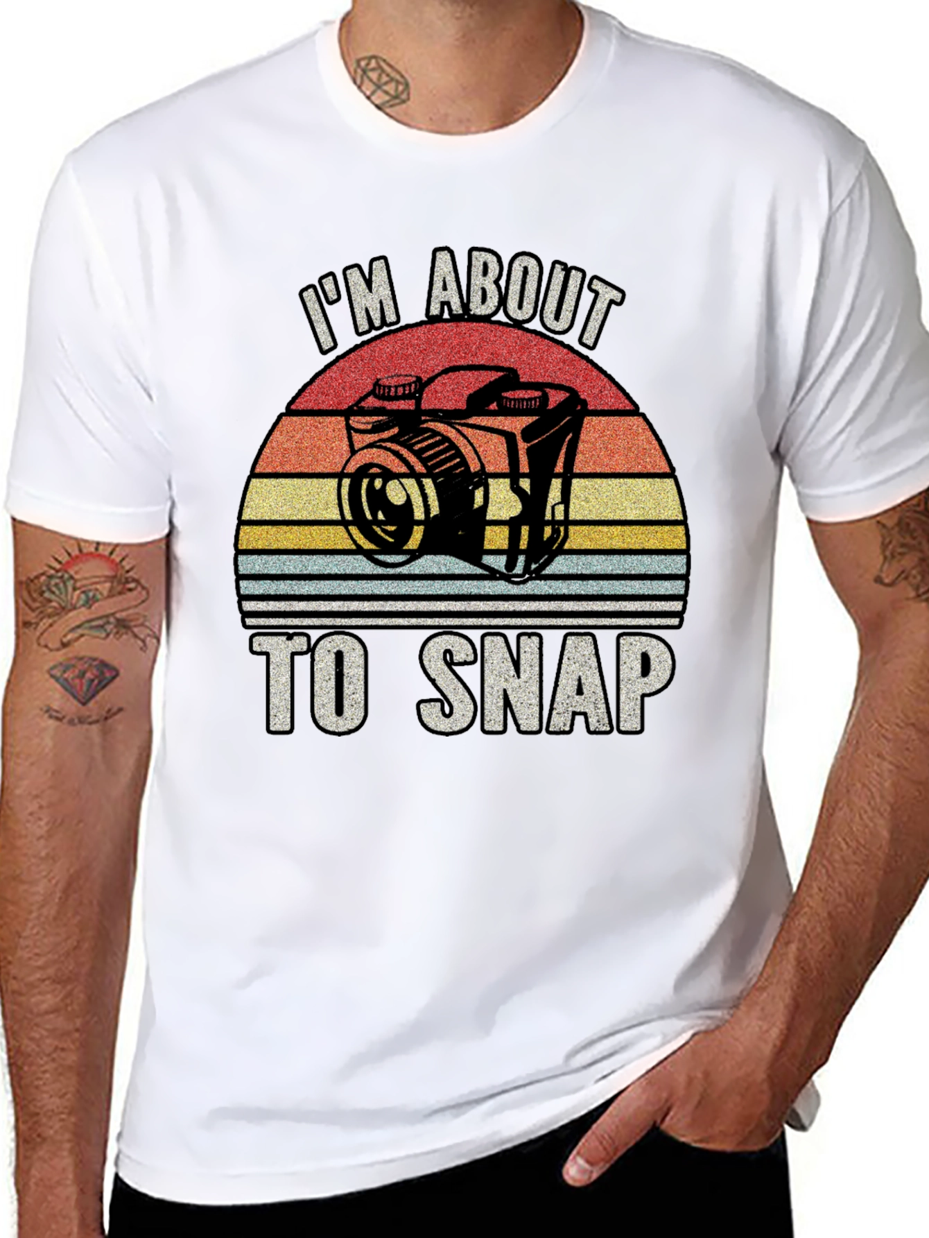 Im About To Snap Retro Camera T-Shirt