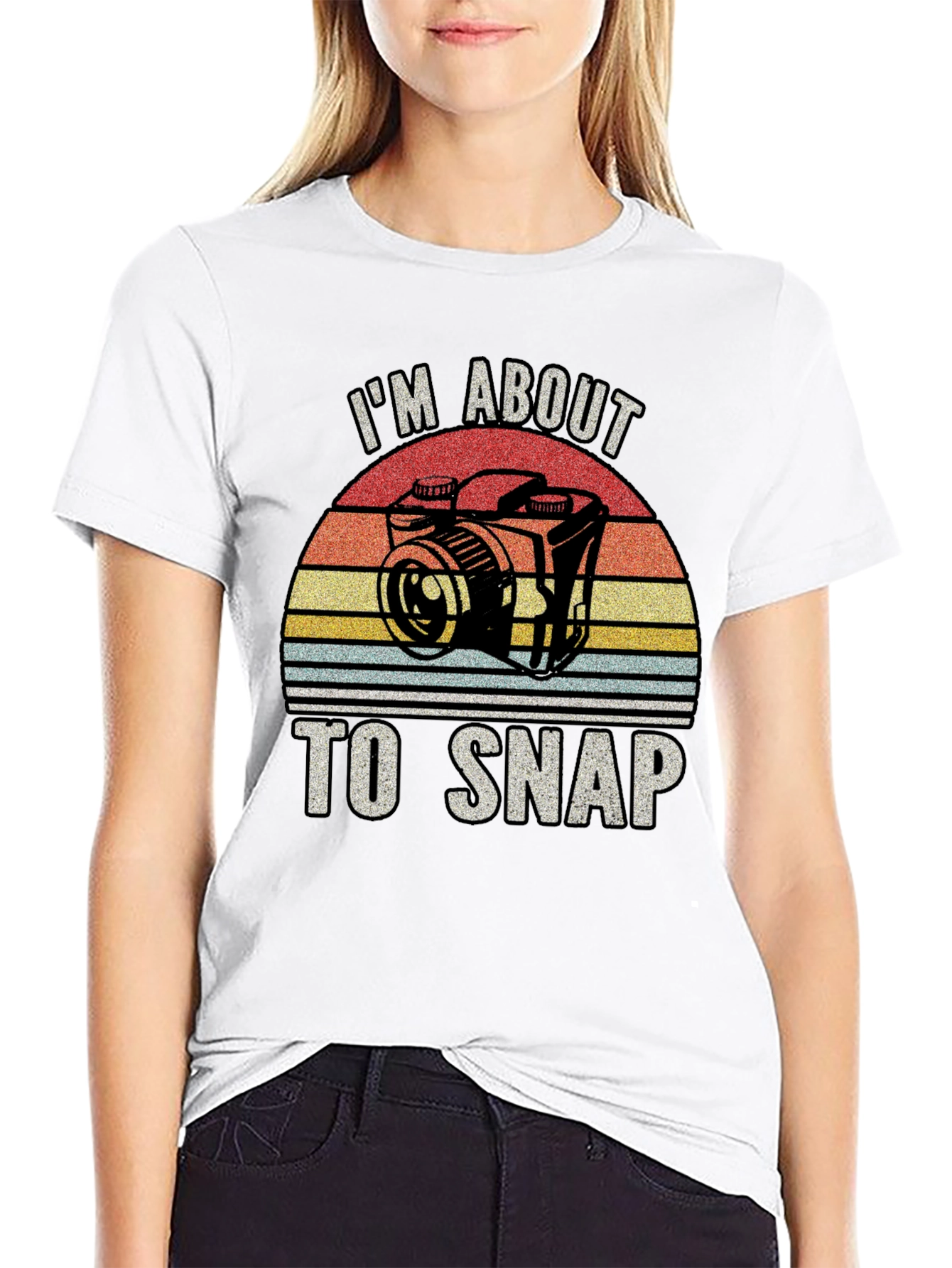 Im About To Snap Retro Camera T-Shirt
