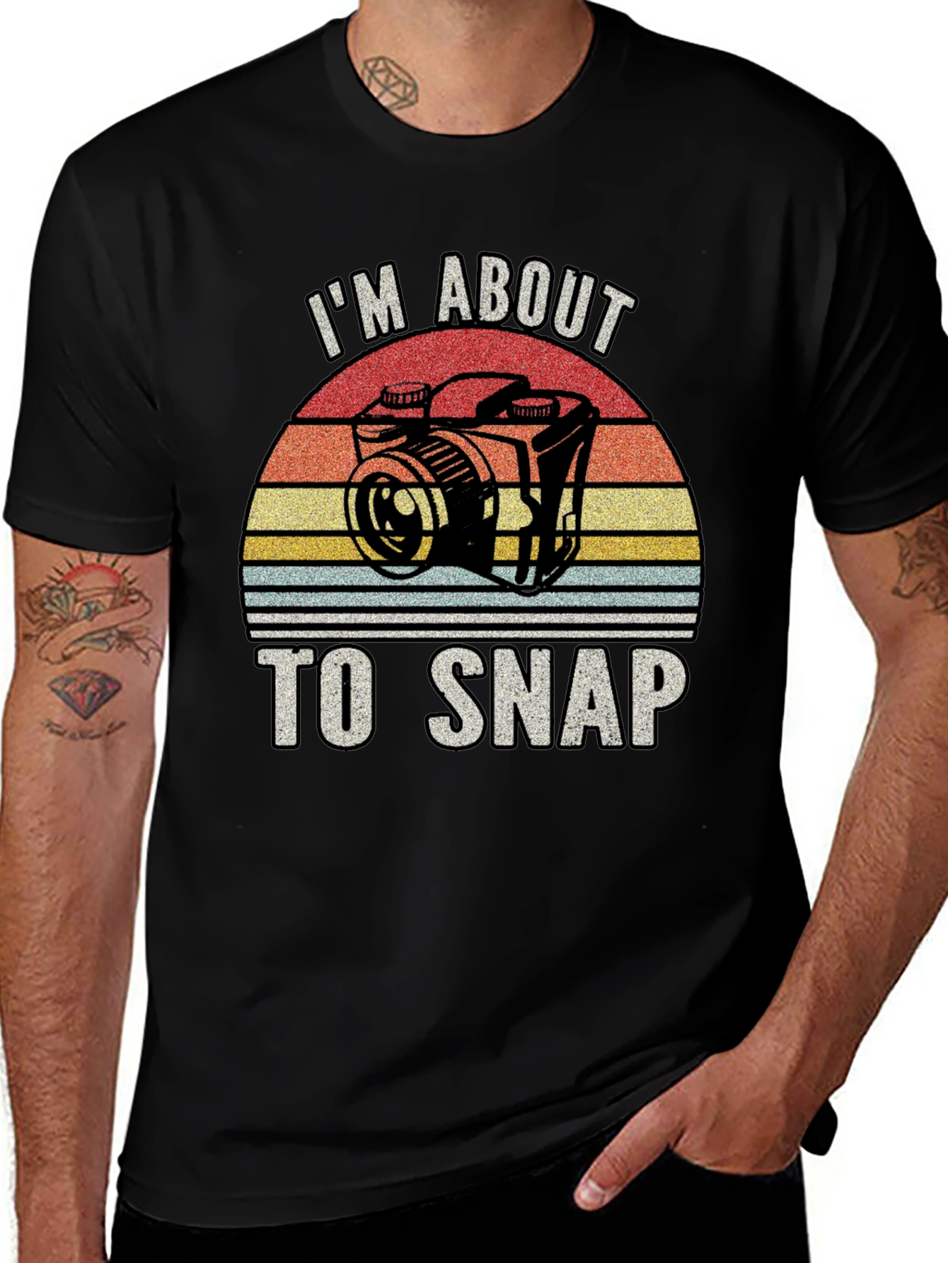 Im About To Snap Retro Camera T-Shirt