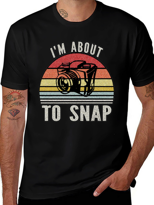 Im About To Snap Retro Camera T-Shirt