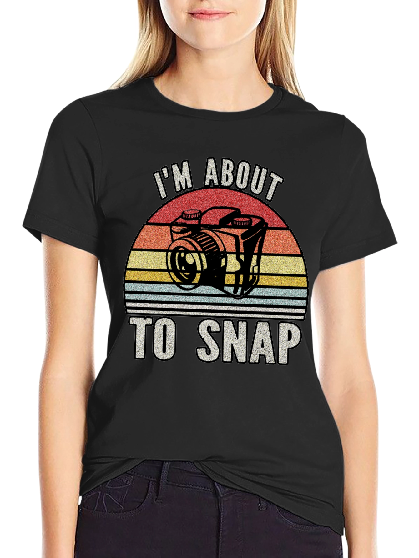 Im About To Snap Retro Camera T-Shirt