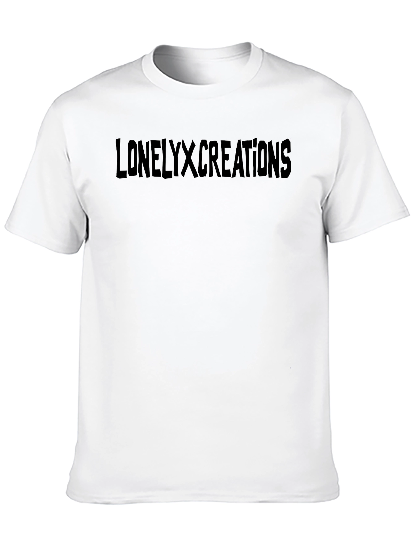 Lonelyxcreations Black Graphic T-Shirt