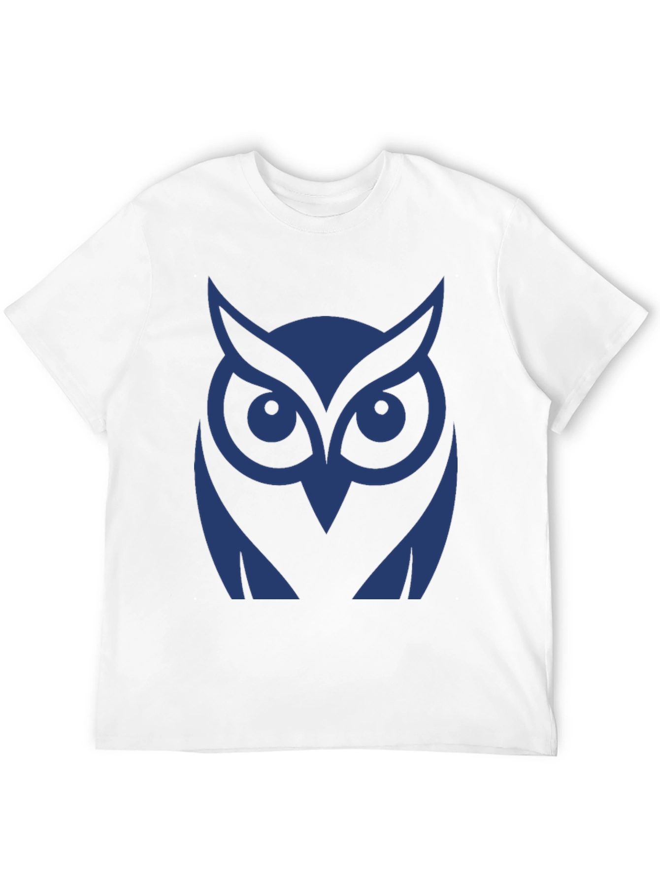 Cool Owl Graphic Tee - Black Cotton T-Shirt