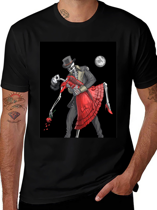 Dancing Skeletons Graphic Tee - Day of the Dead Style