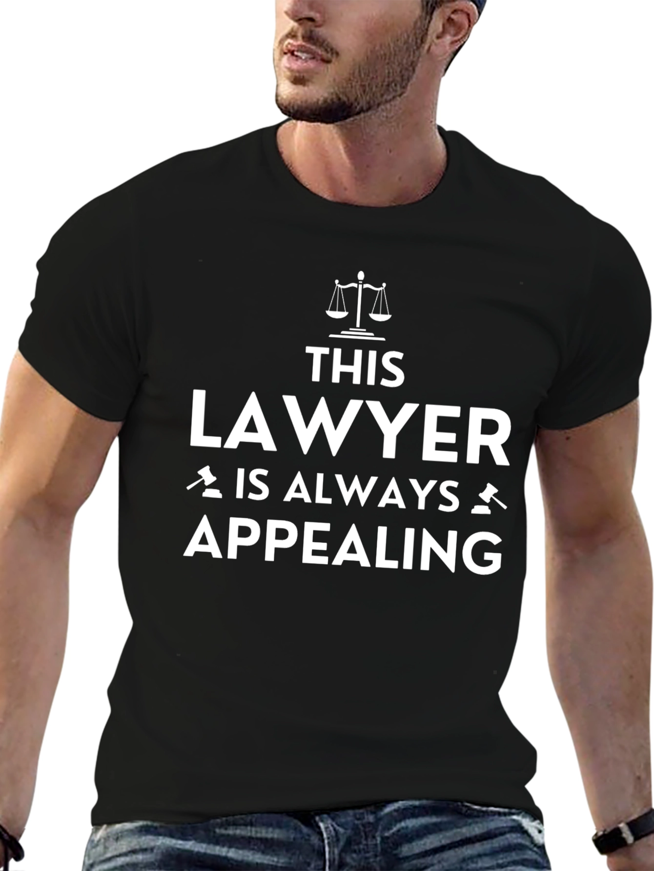 Lawyer Always Appealing T-Shirt - Scales of Justice Tee