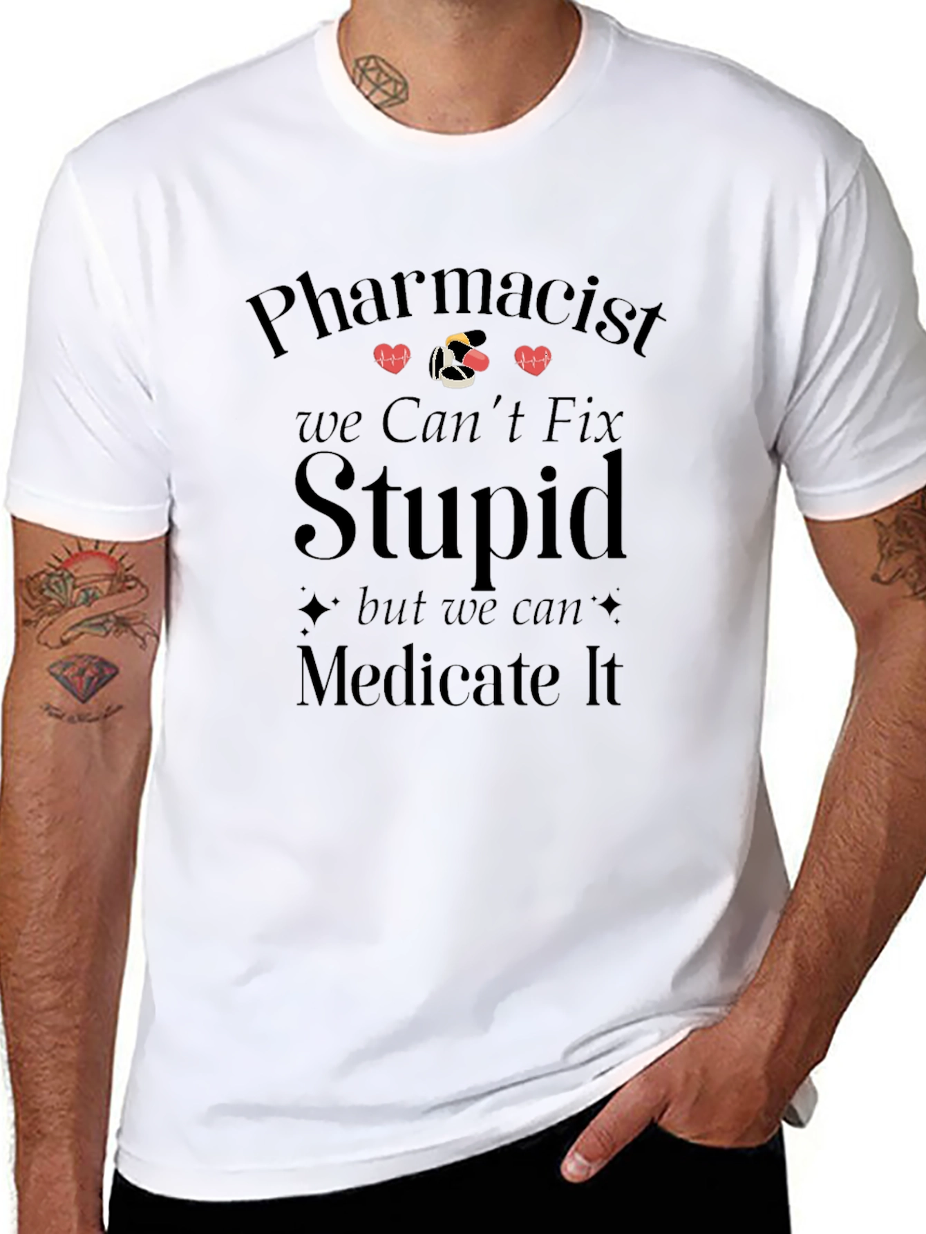 Pharmacist Medicate It Graphic T-Shirt