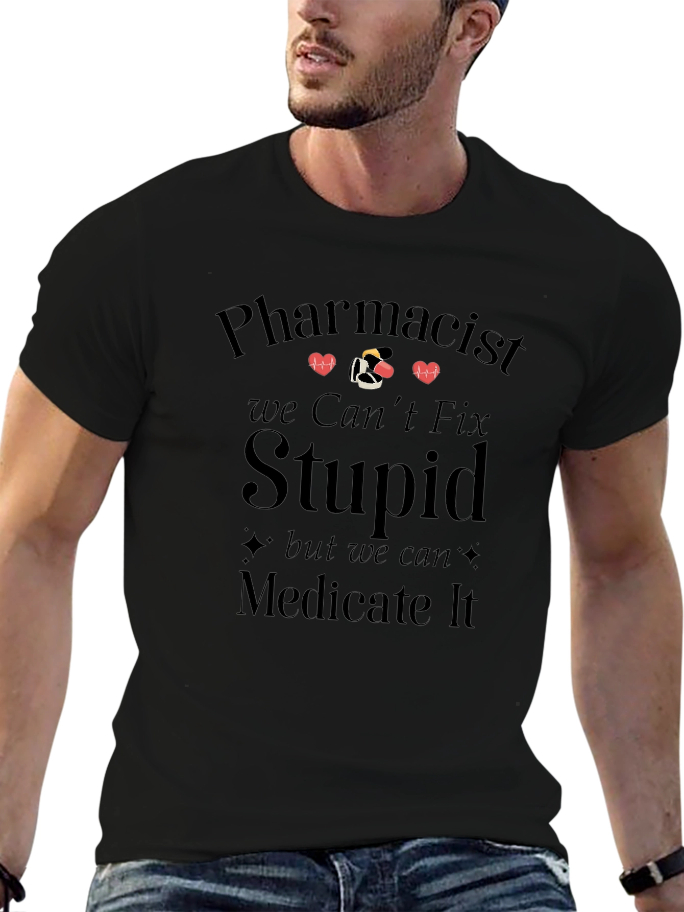 Pharmacist Medicate It Graphic T-Shirt