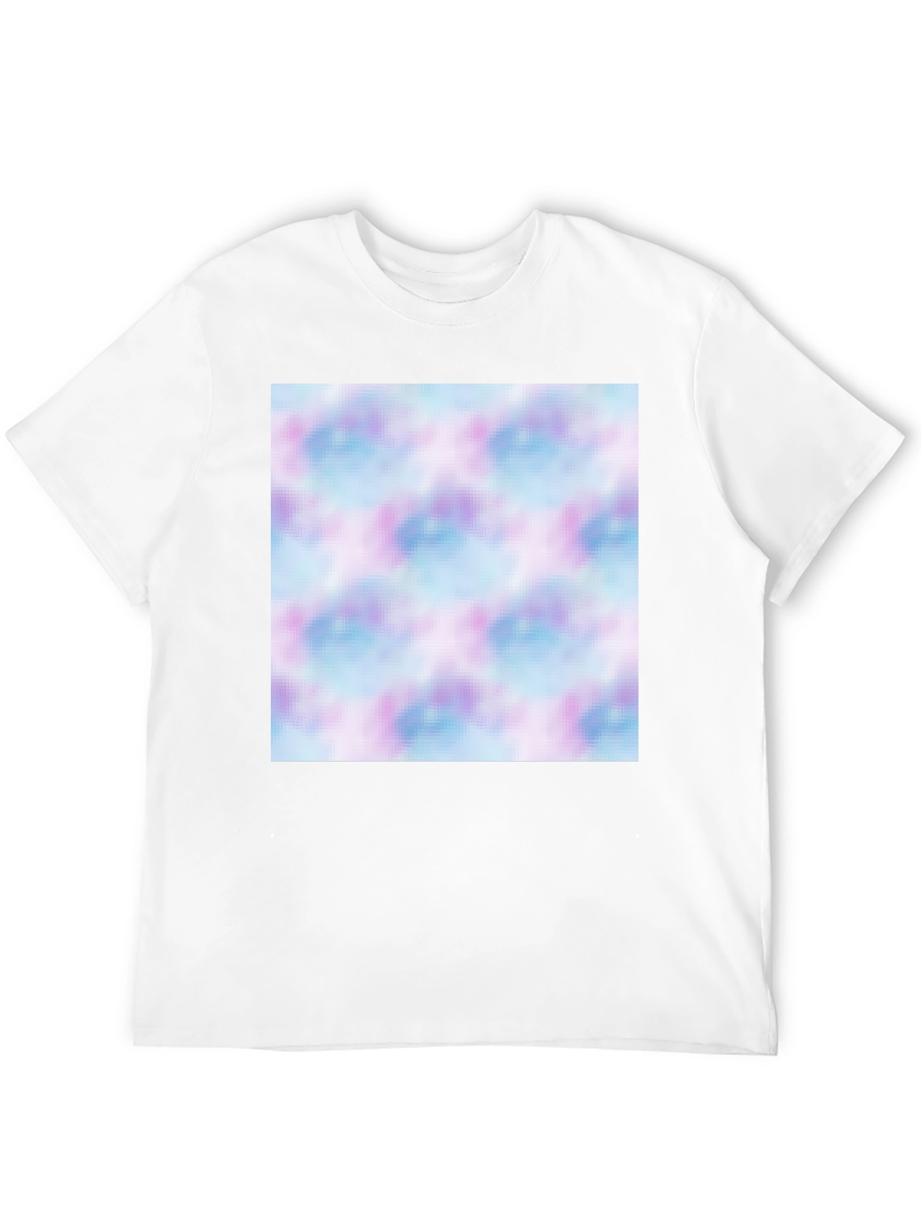 Mens Black T-Shirt with Abstract Pattern