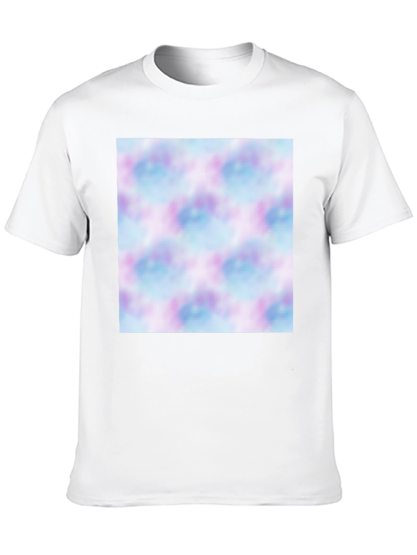 Mens Black T-Shirt with Abstract Pattern
