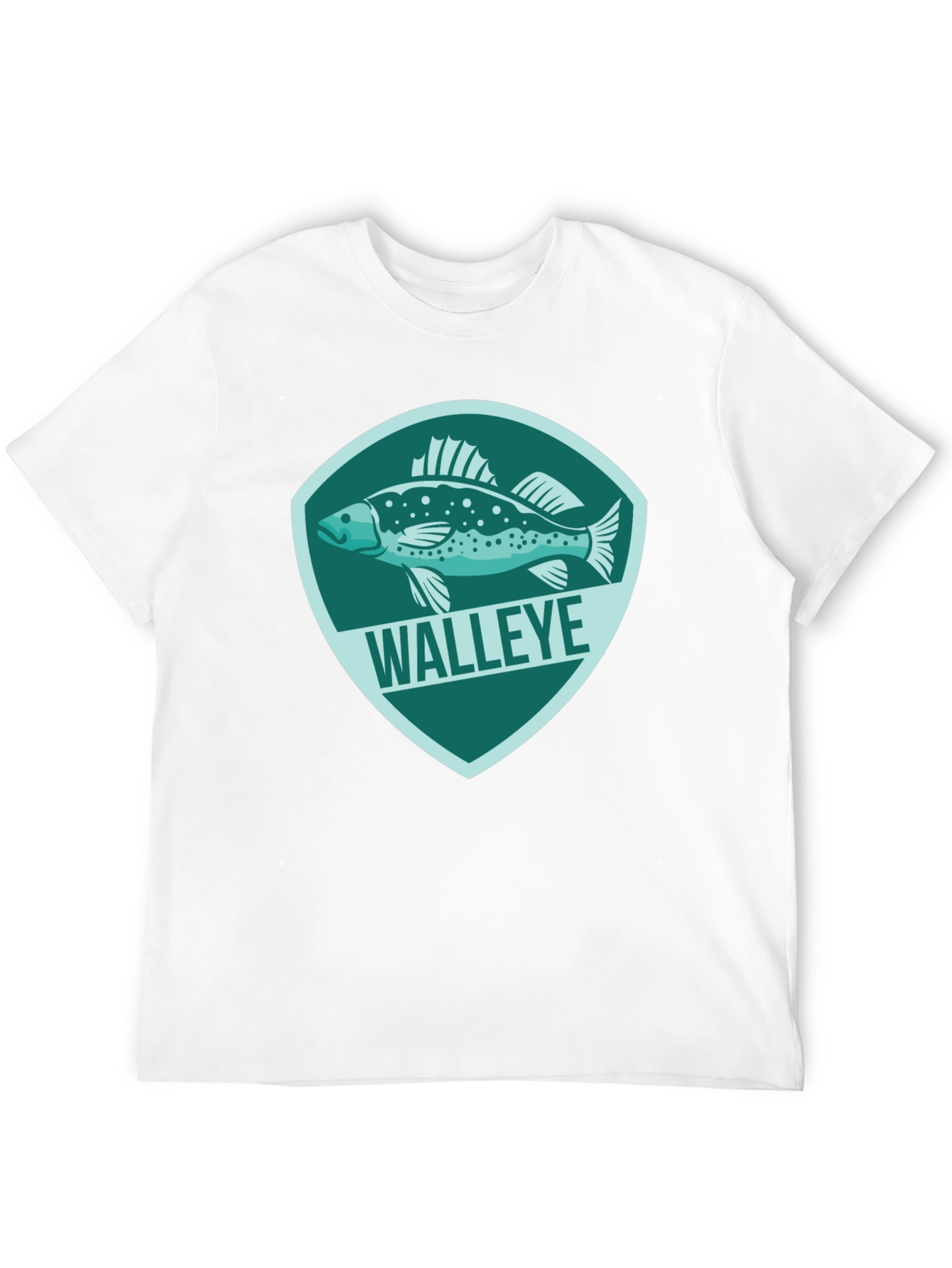 Walleye Fish Graphic Tee - Mens Black T-Shirt