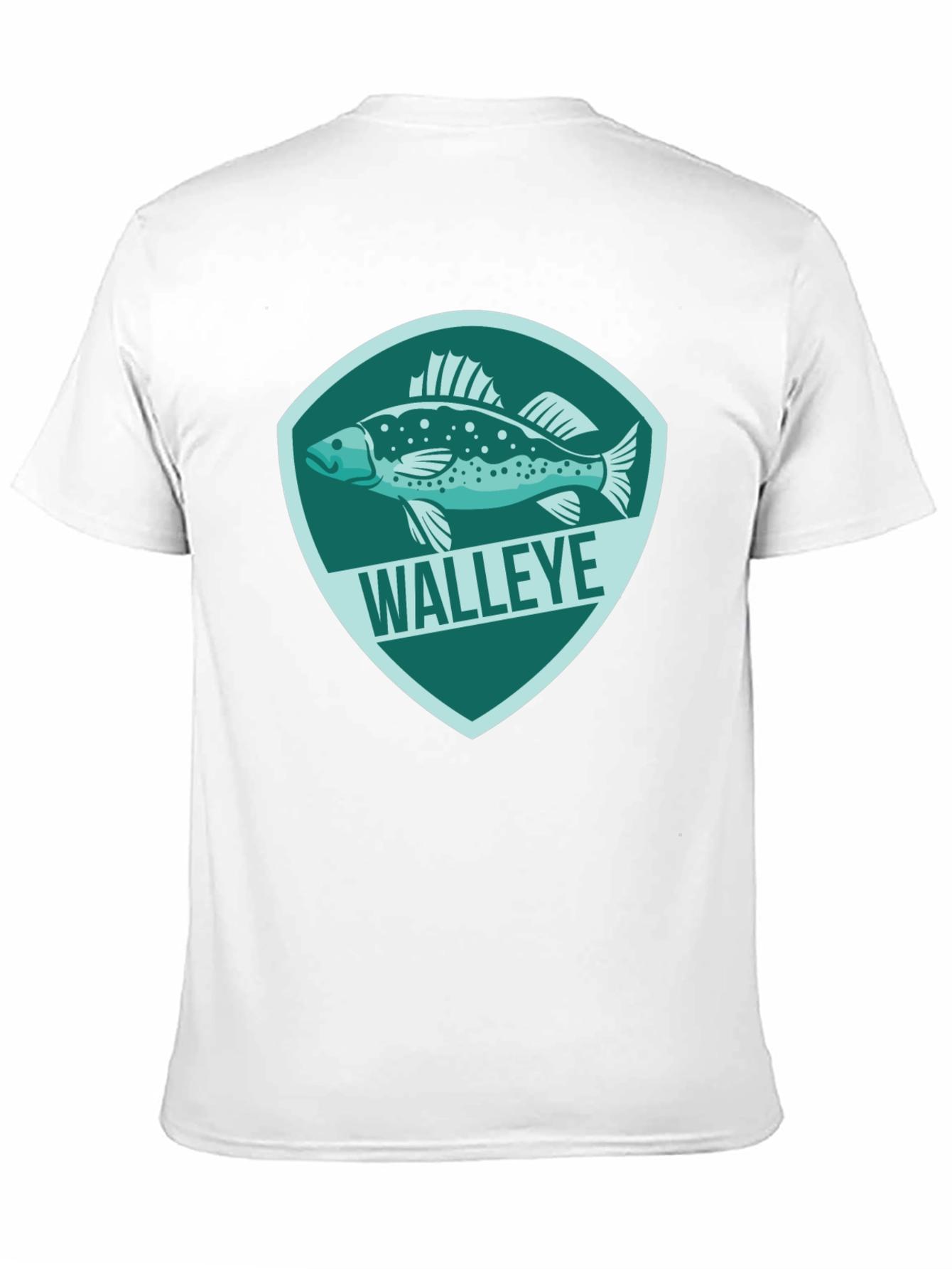 Walleye Fish Graphic Tee - Mens Black T-Shirt