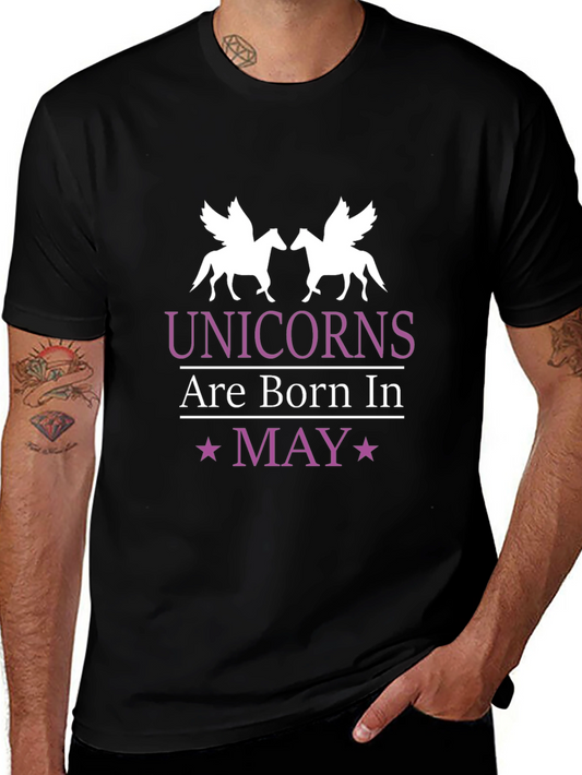 Unicorns Born In May T-Shirt