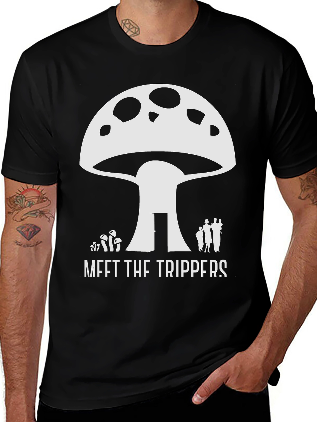 Meet the Trippers T-Shirt - Funny Mushroom Family Tee