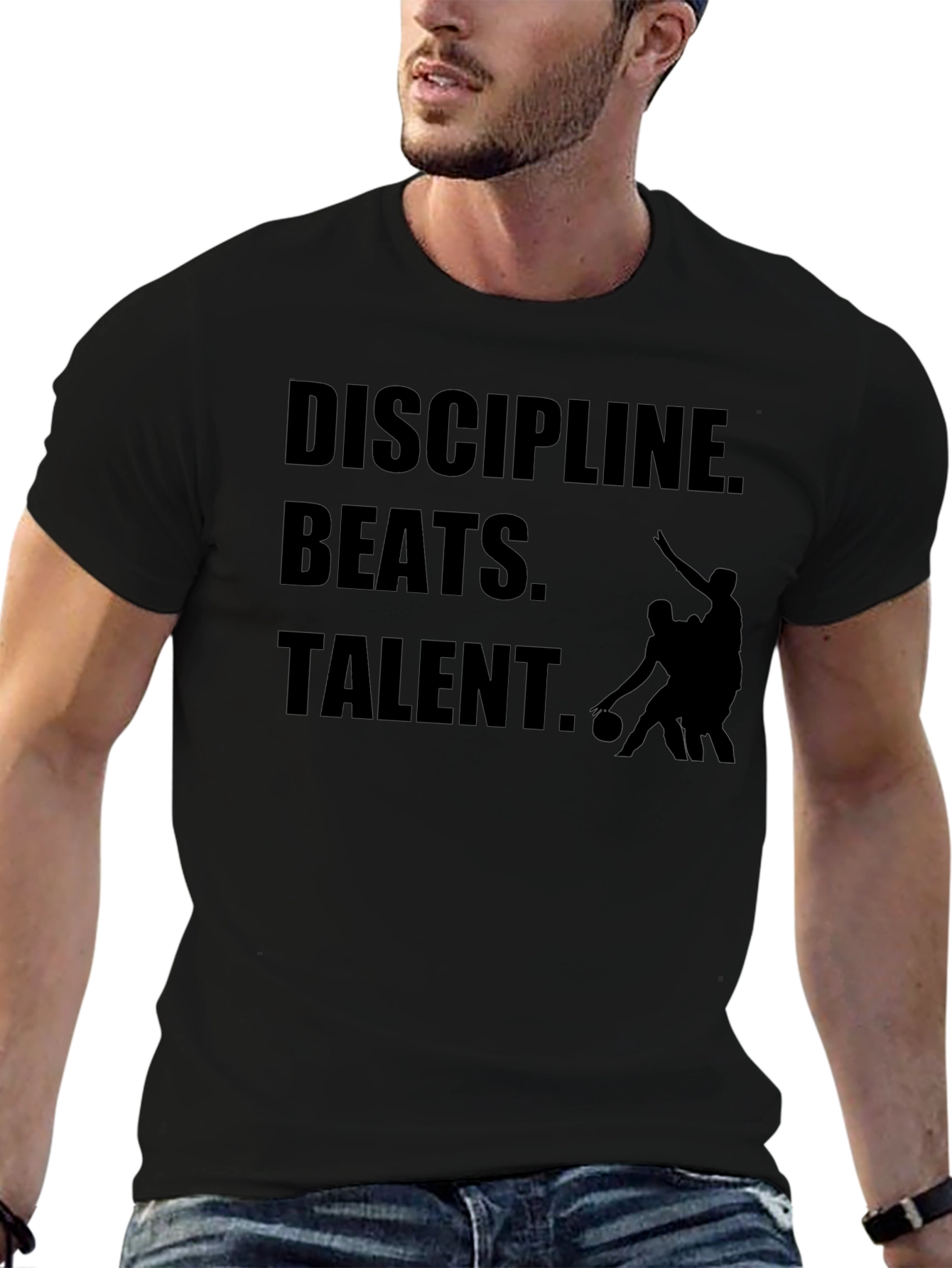 Discipline Beats Talent Graphic T-Shirt
