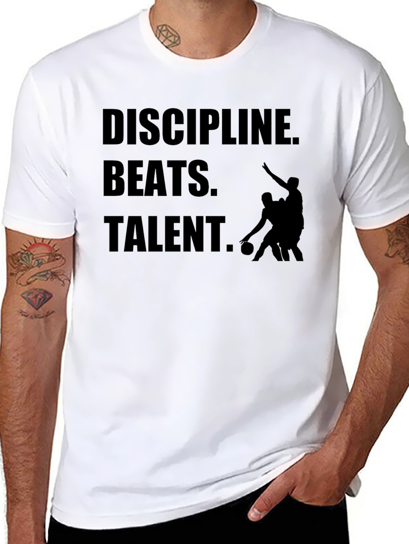 Discipline Beats Talent Graphic T-Shirt