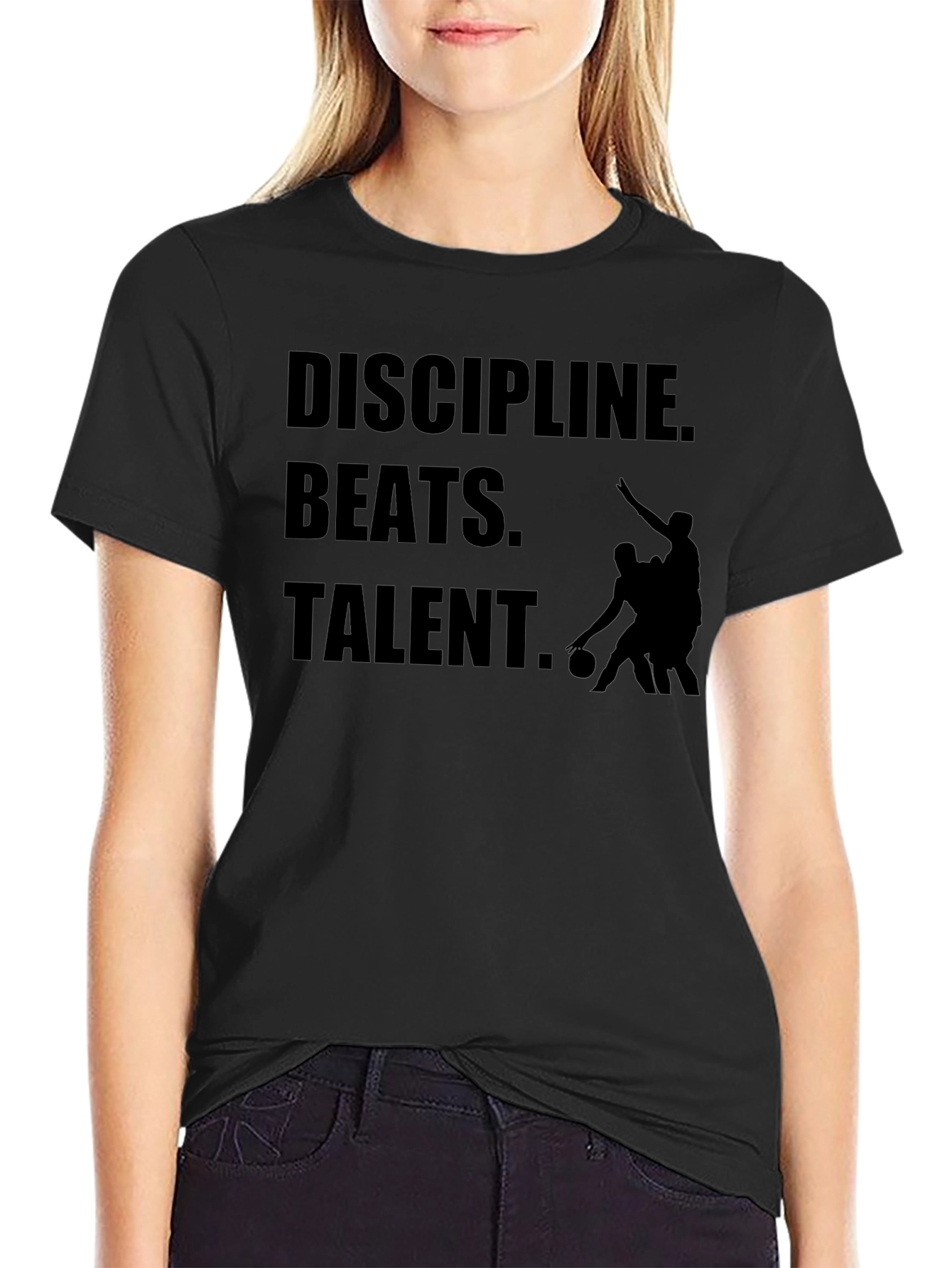 Discipline Beats Talent Graphic T-Shirt