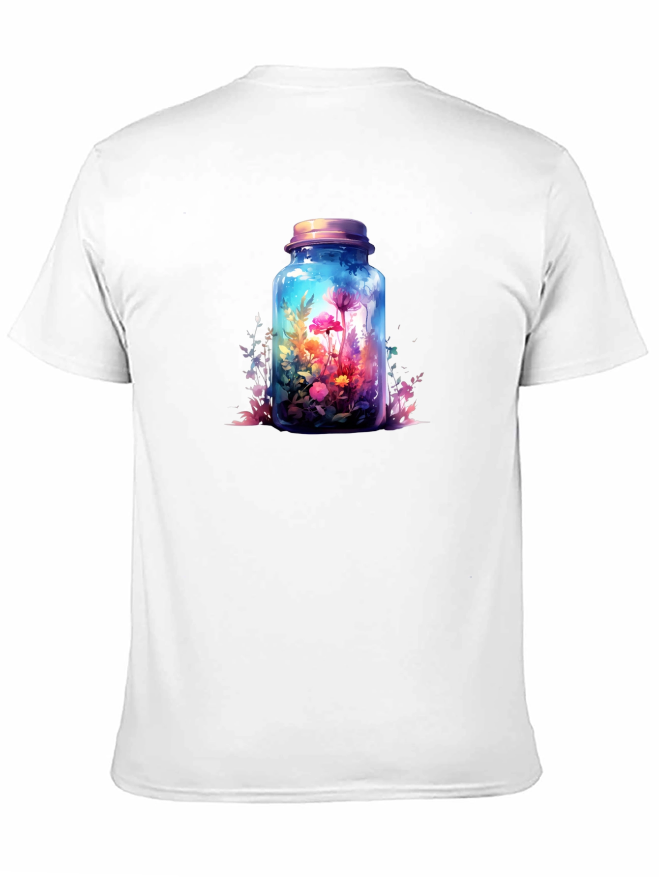 Floral Terrarium Graphic Tee - Mens Black T-Shirt