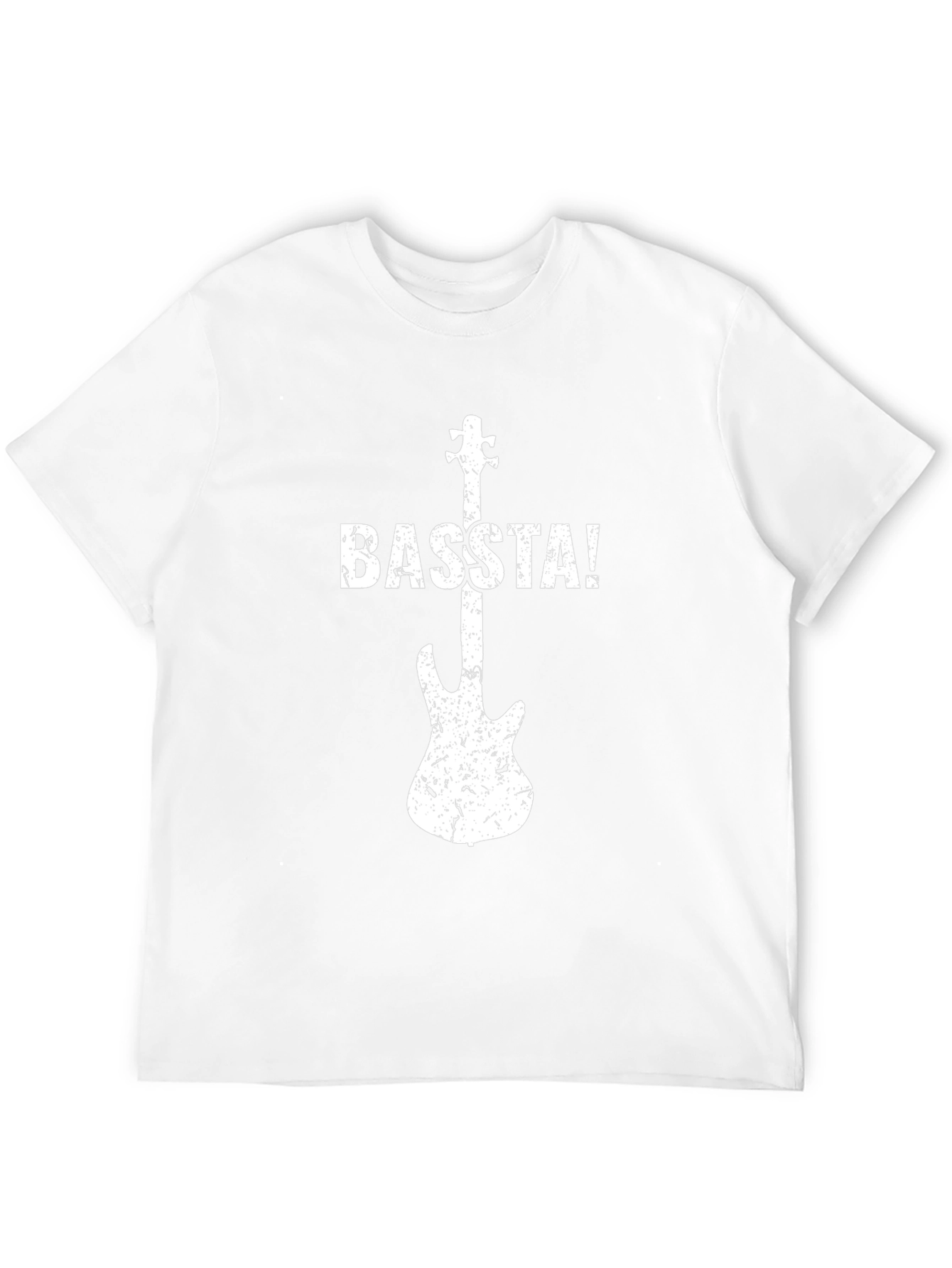 BASSSTA! Guitar Graphic Tee - Black Cotton T-Shirt