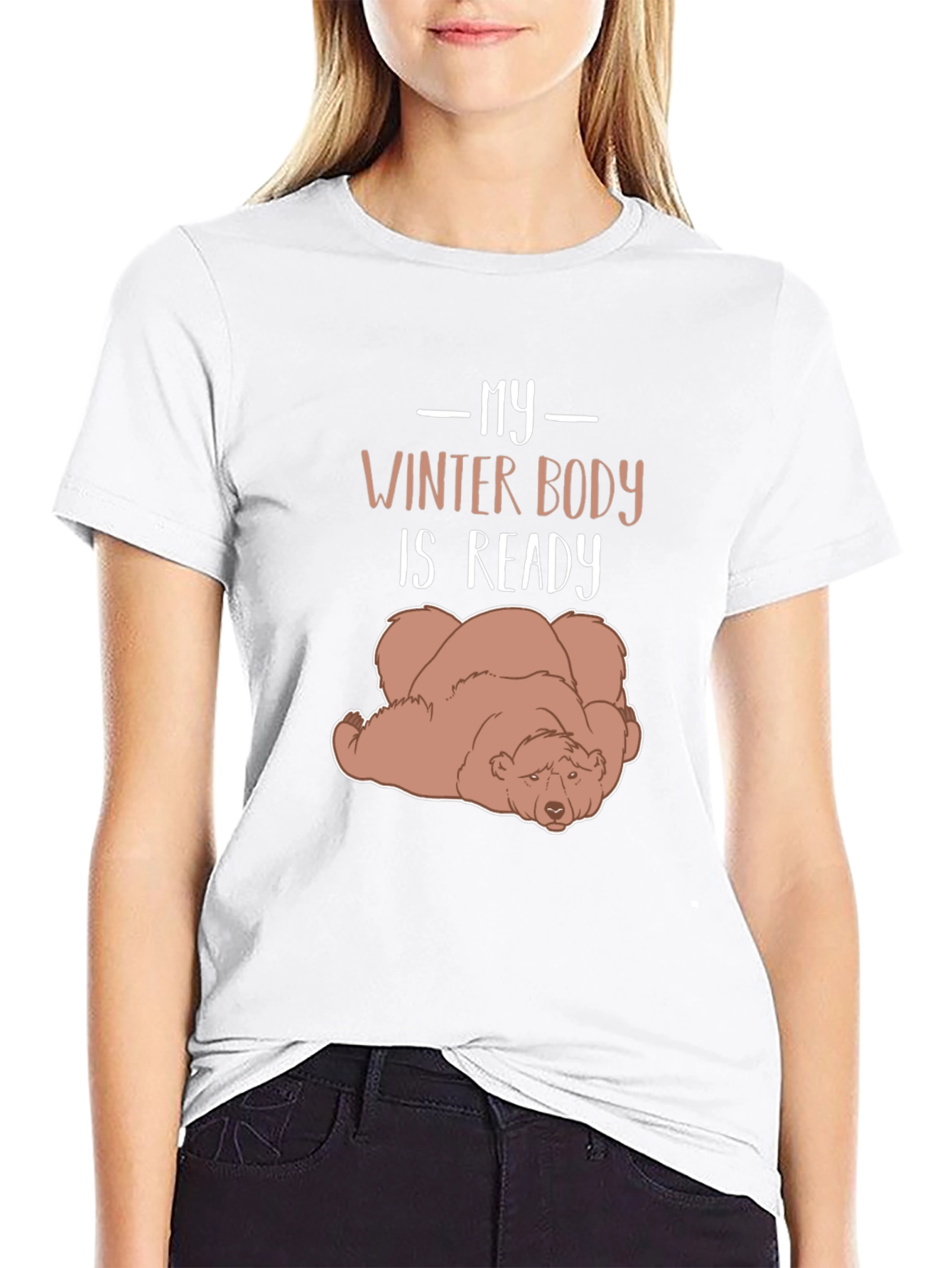 My Winter Body is Ready Lazy Bear Graphic Tee