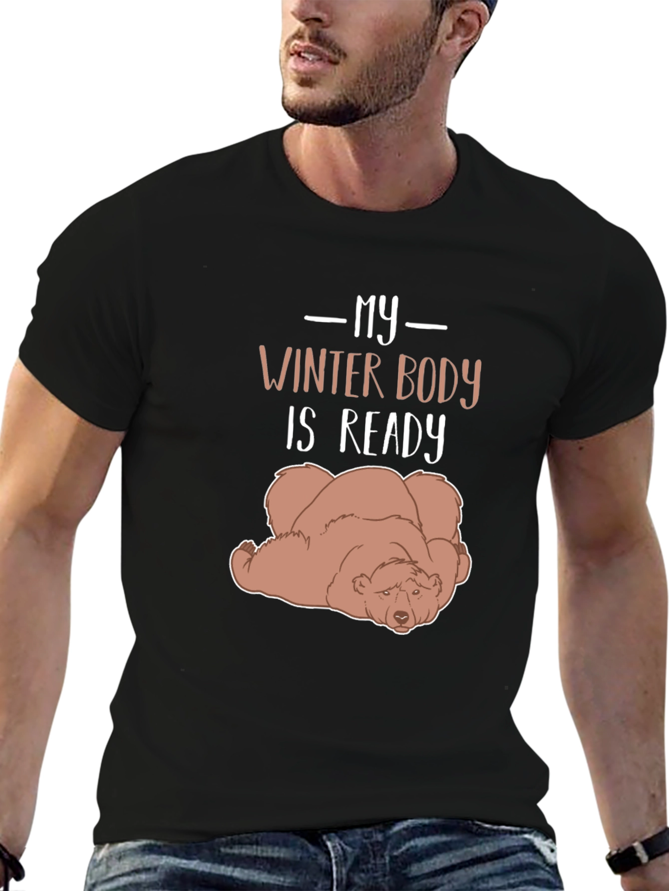 My Winter Body is Ready Lazy Bear Graphic Tee