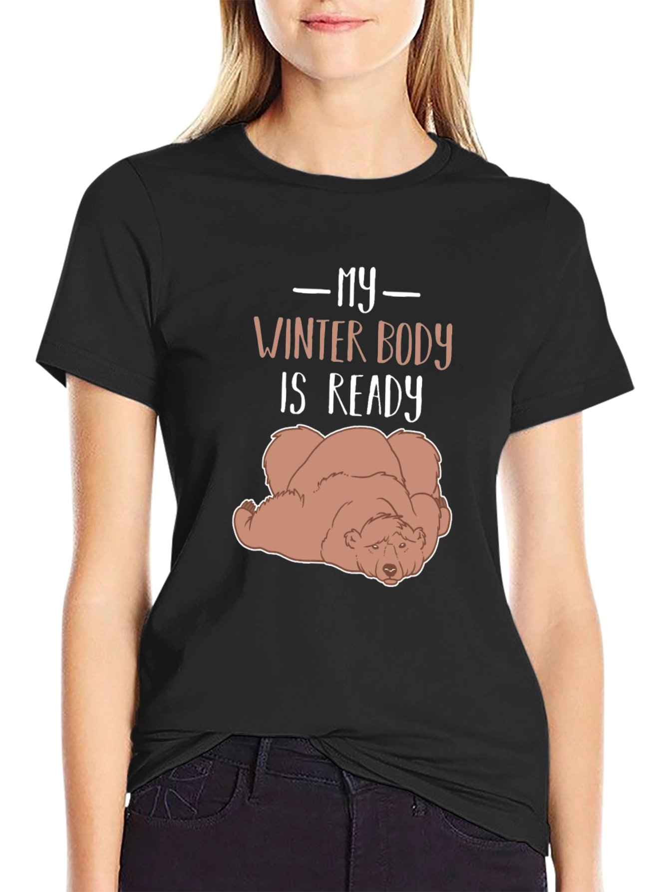 My Winter Body is Ready Lazy Bear Graphic Tee