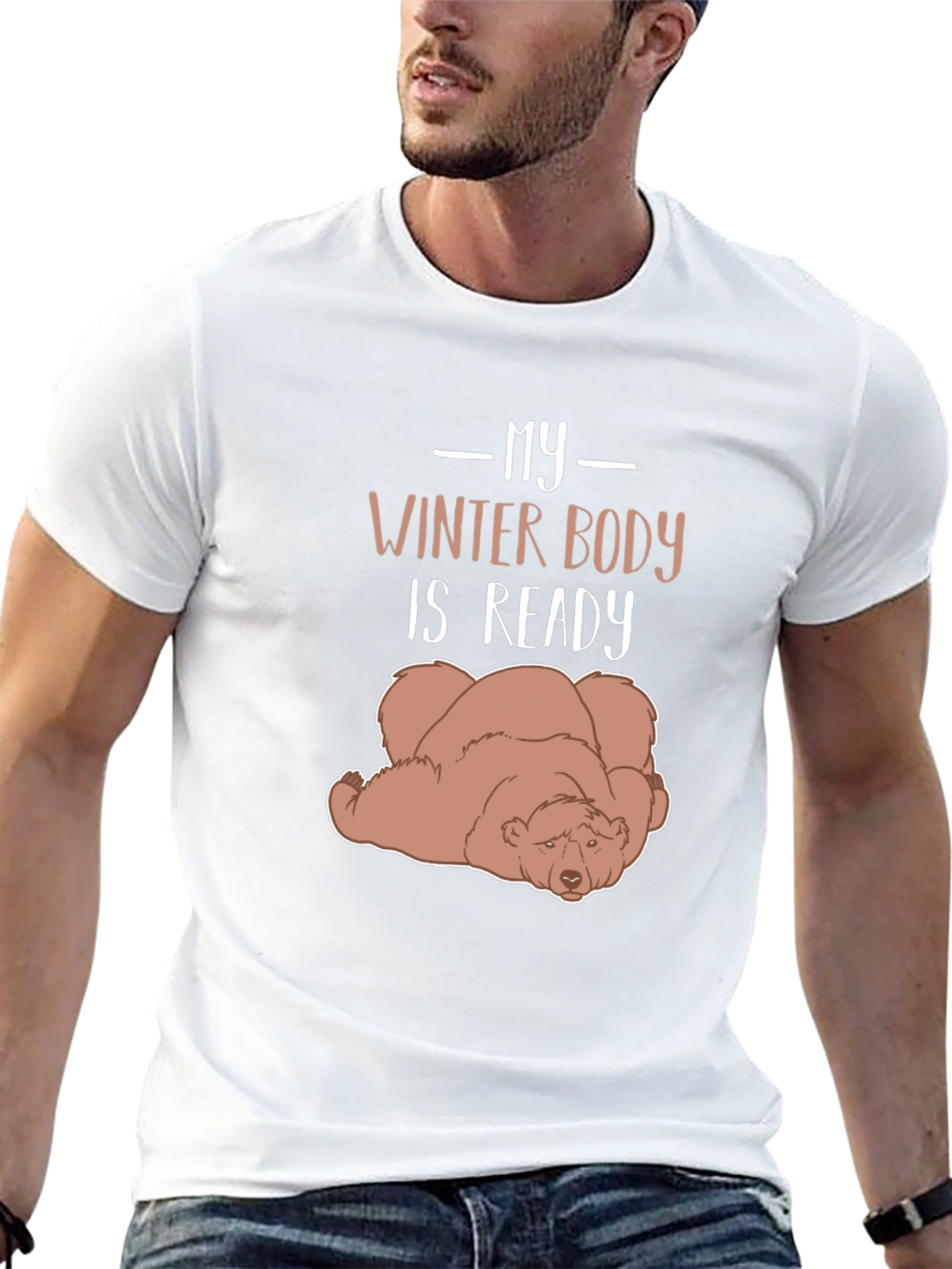 My Winter Body is Ready Lazy Bear Graphic Tee