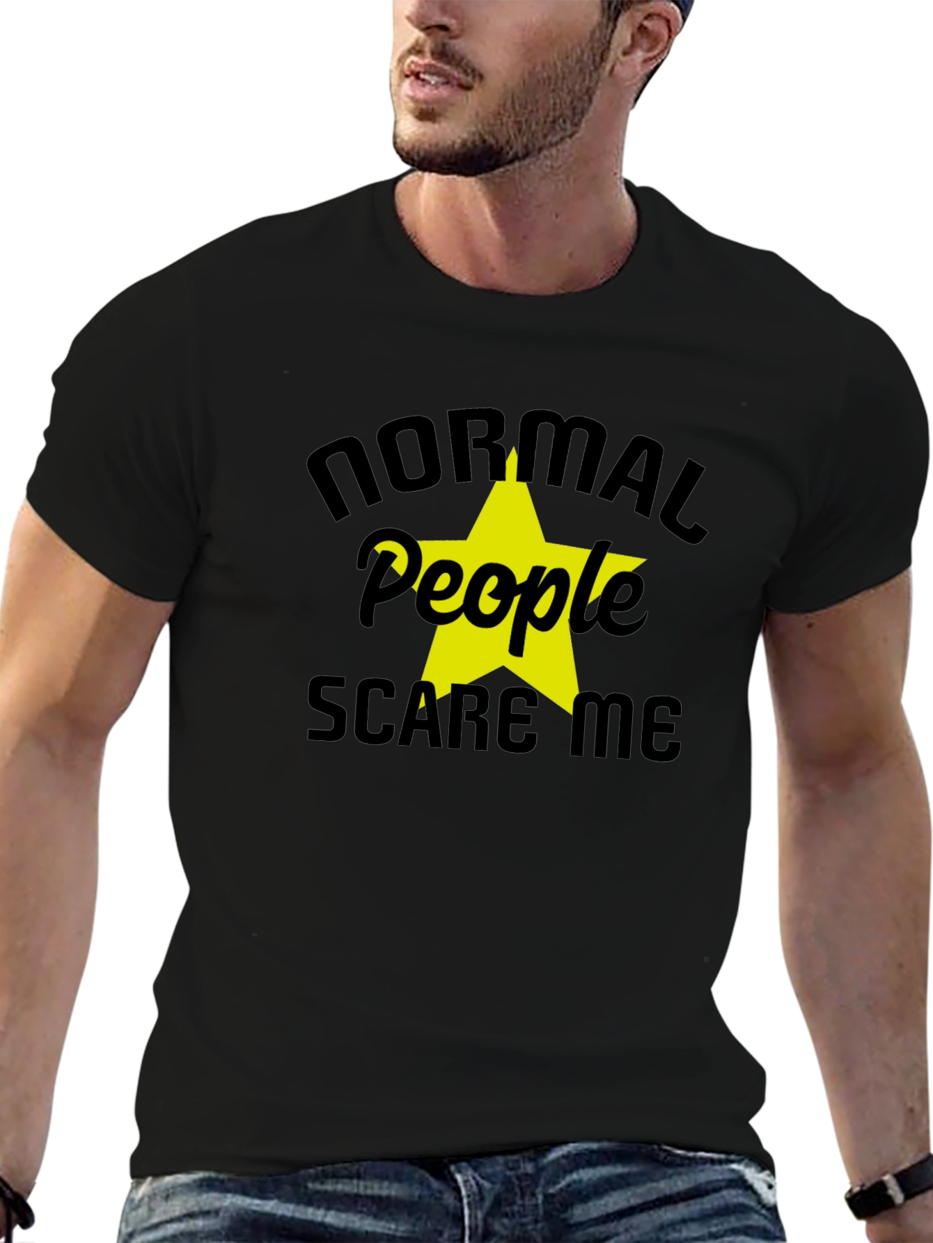Normal People Scare Me Graphic T-Shirt