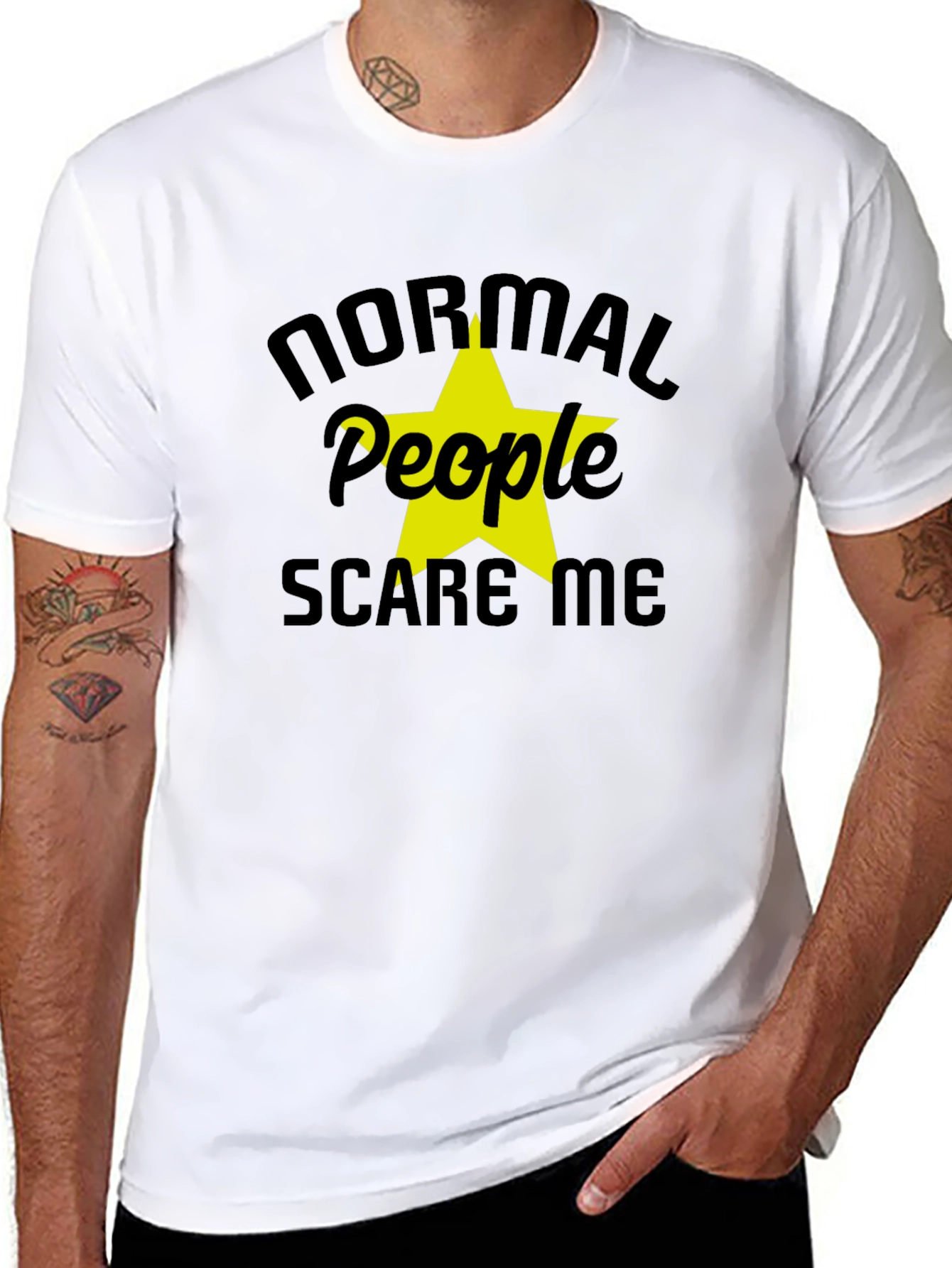 Normal People Scare Me Graphic T-Shirt
