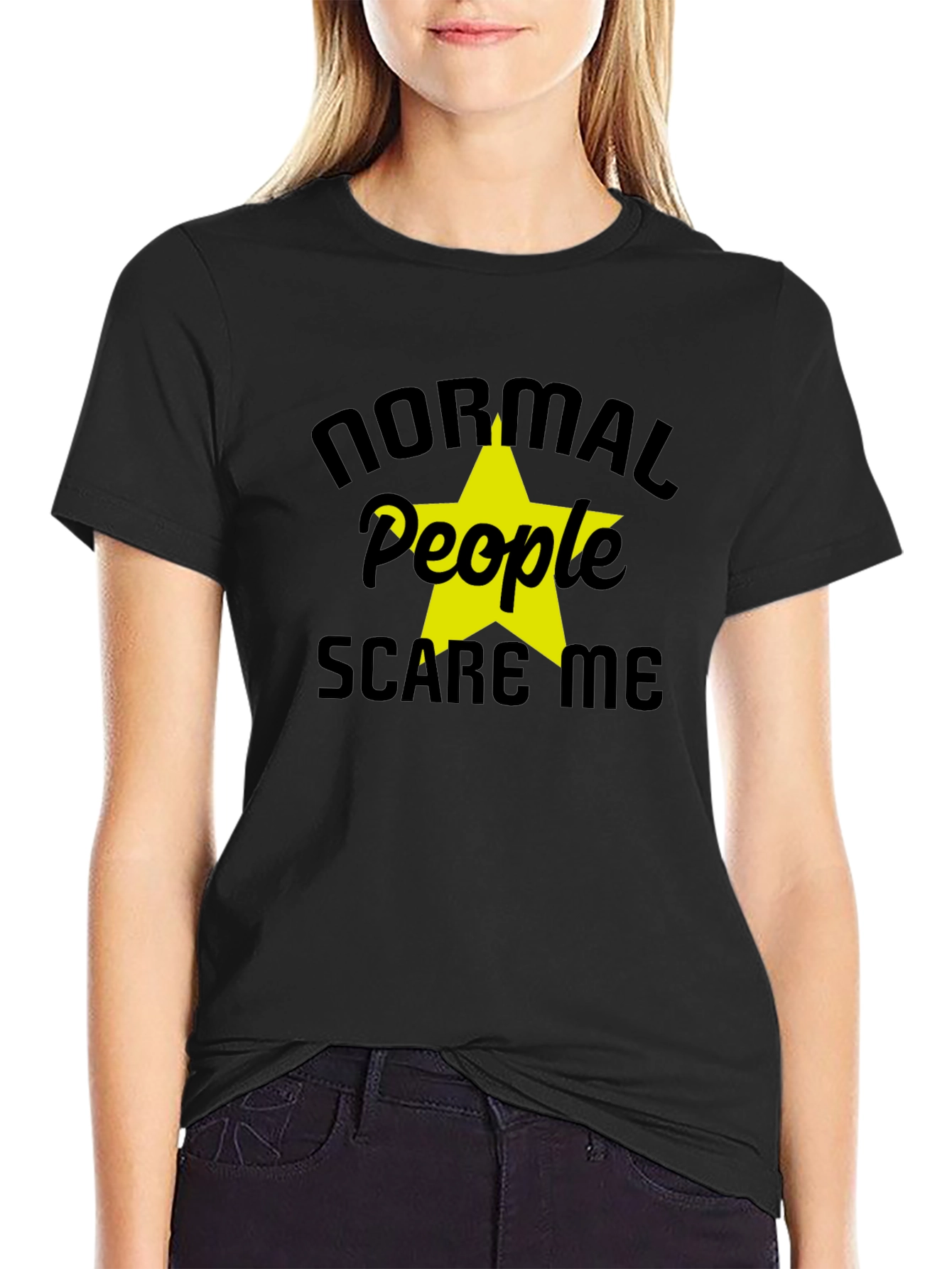 Normal People Scare Me Graphic T-Shirt