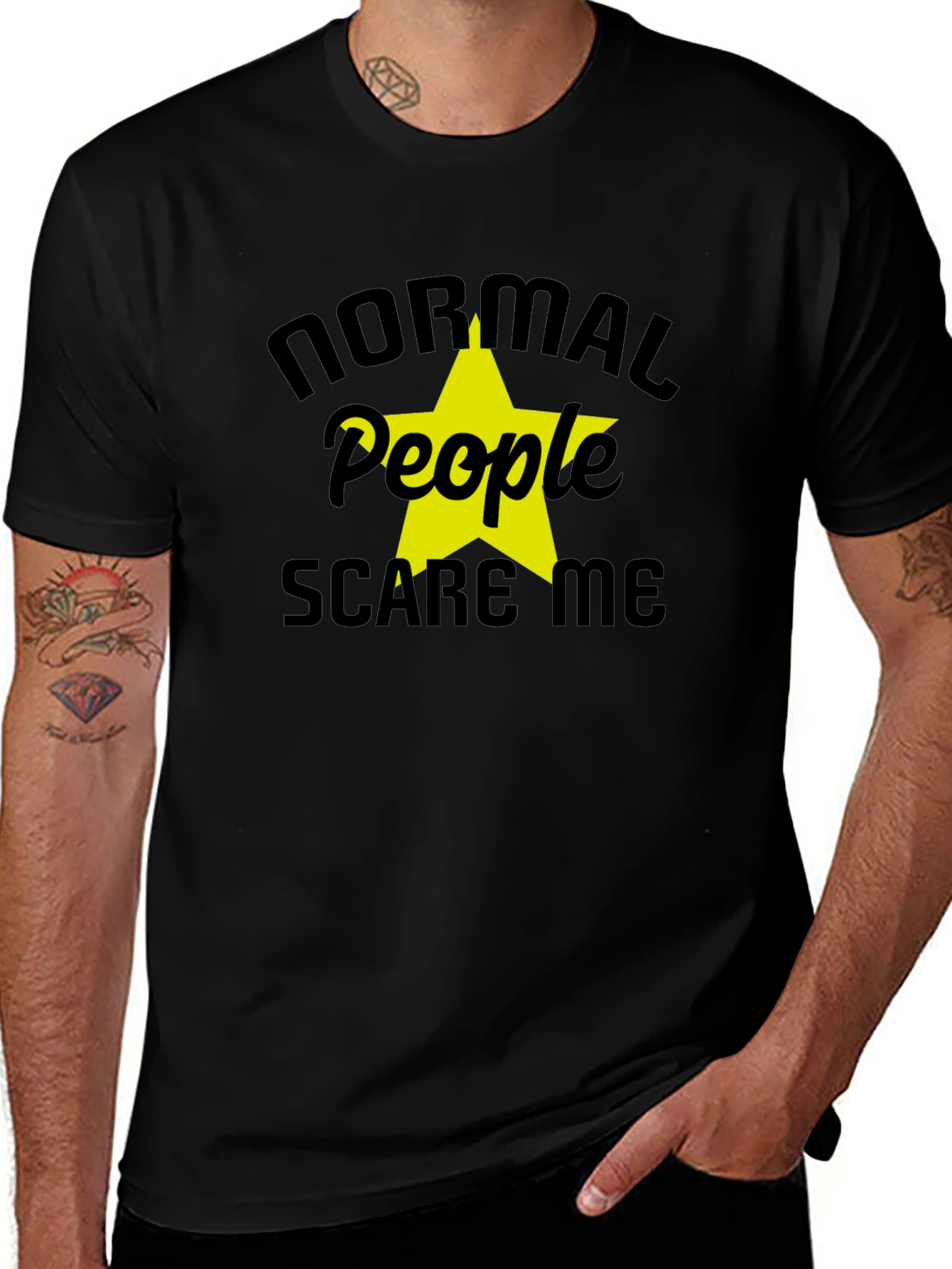 Normal People Scare Me Graphic T-Shirt