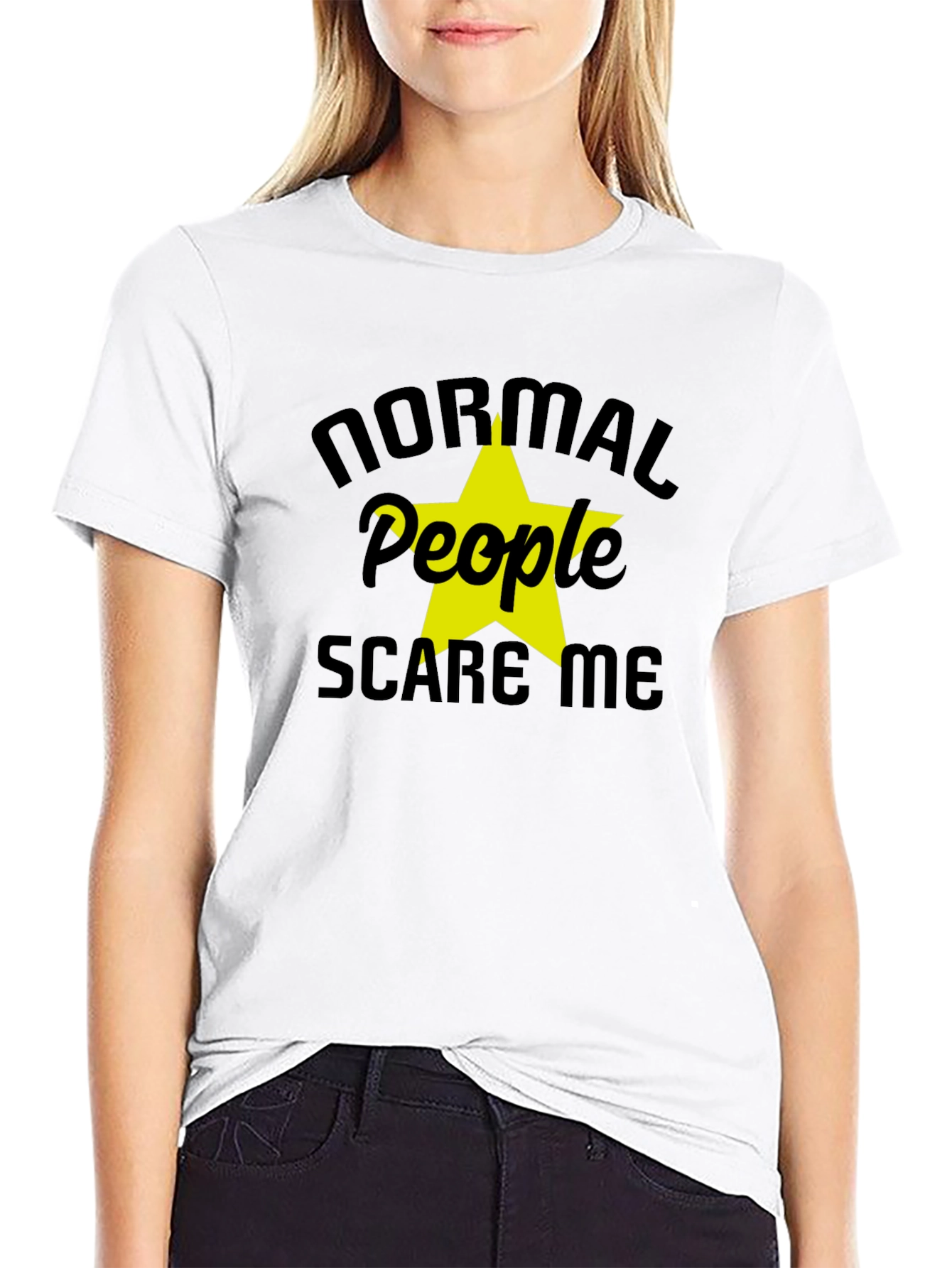 Normal People Scare Me Graphic T-Shirt