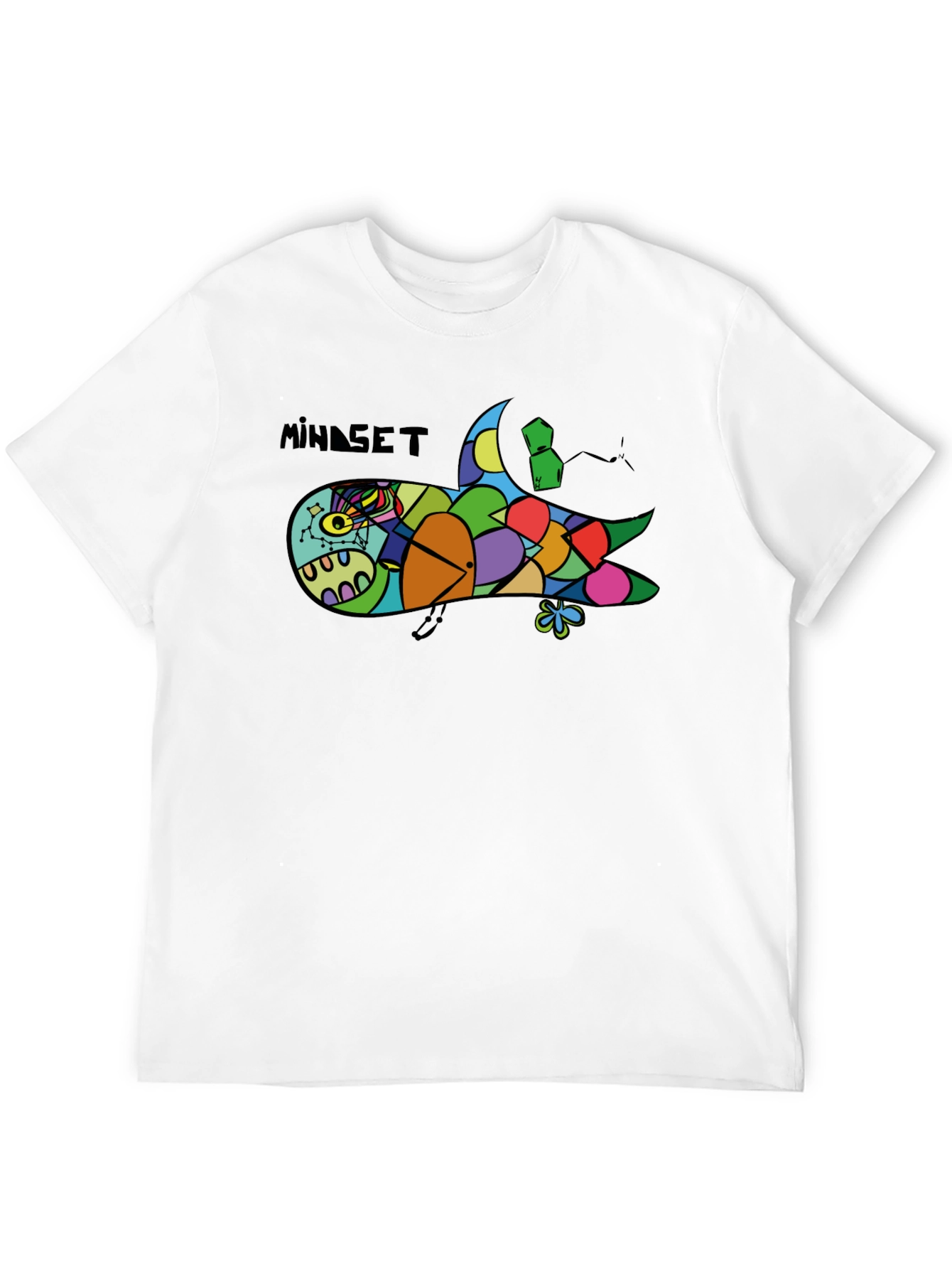 Mindset Artistic Shark Graphic Black T-Shirt