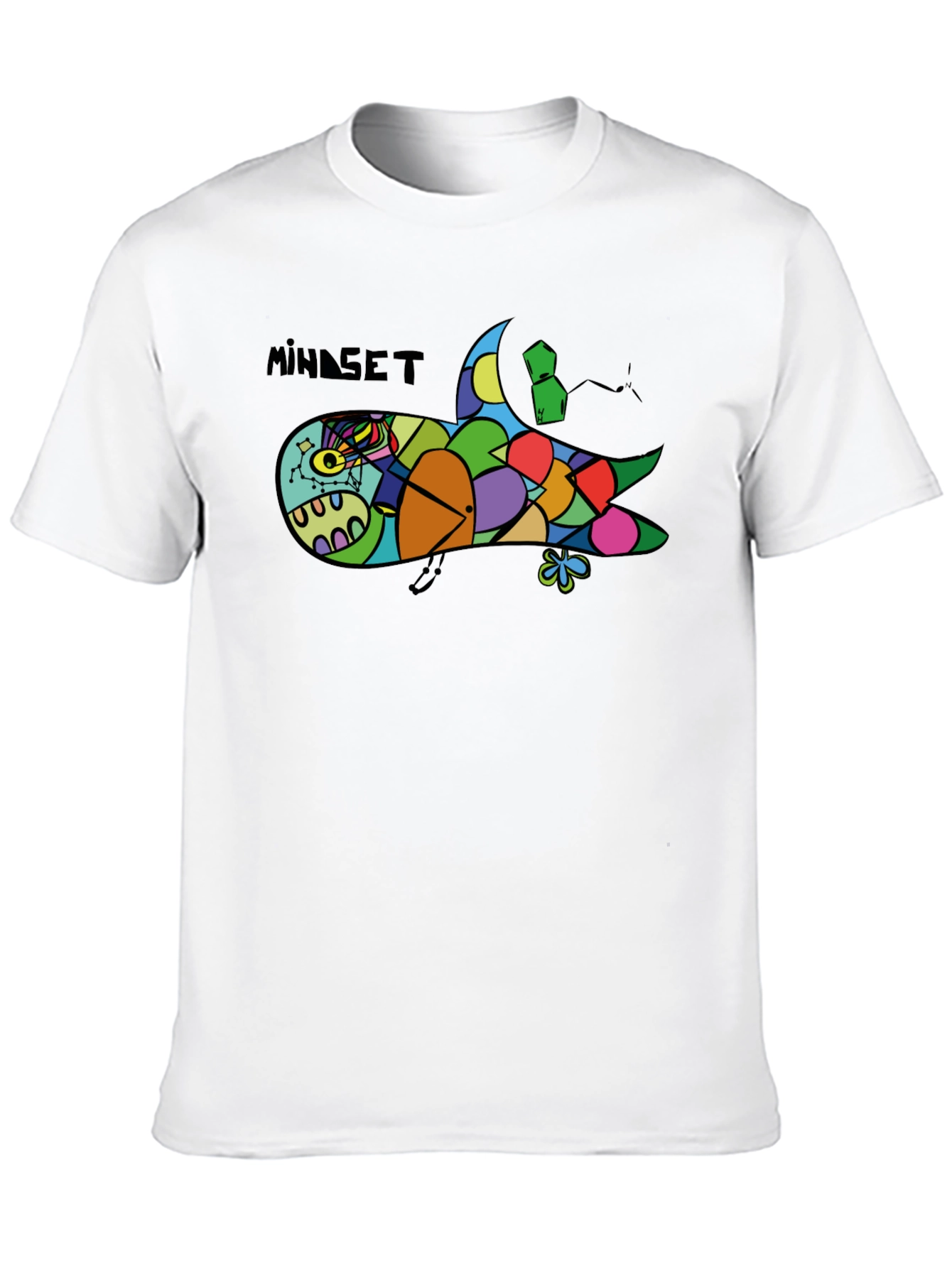 Mindset Artistic Shark Graphic Black T-Shirt