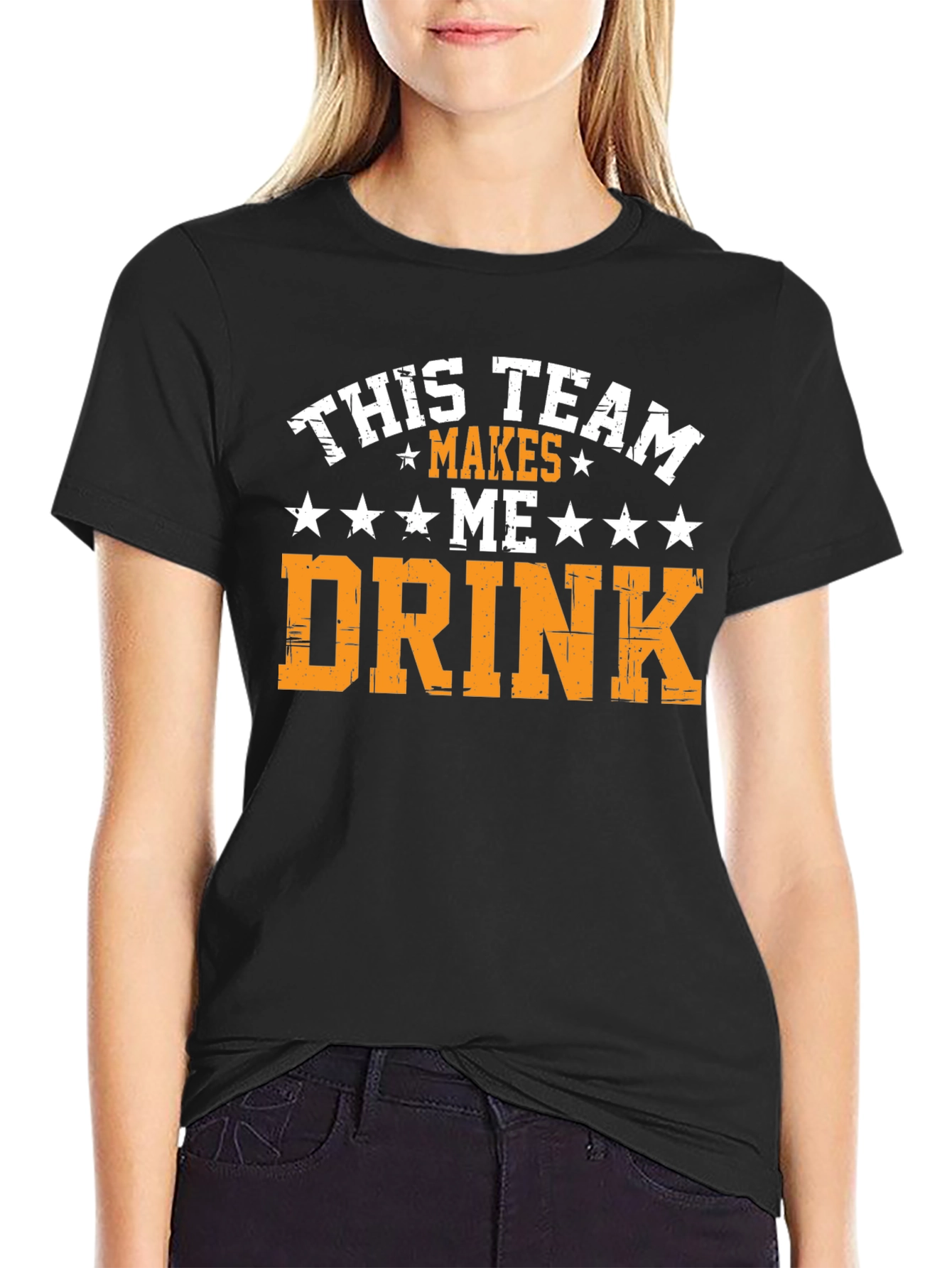 Funny Team Makes Me Drink Graphic Tee