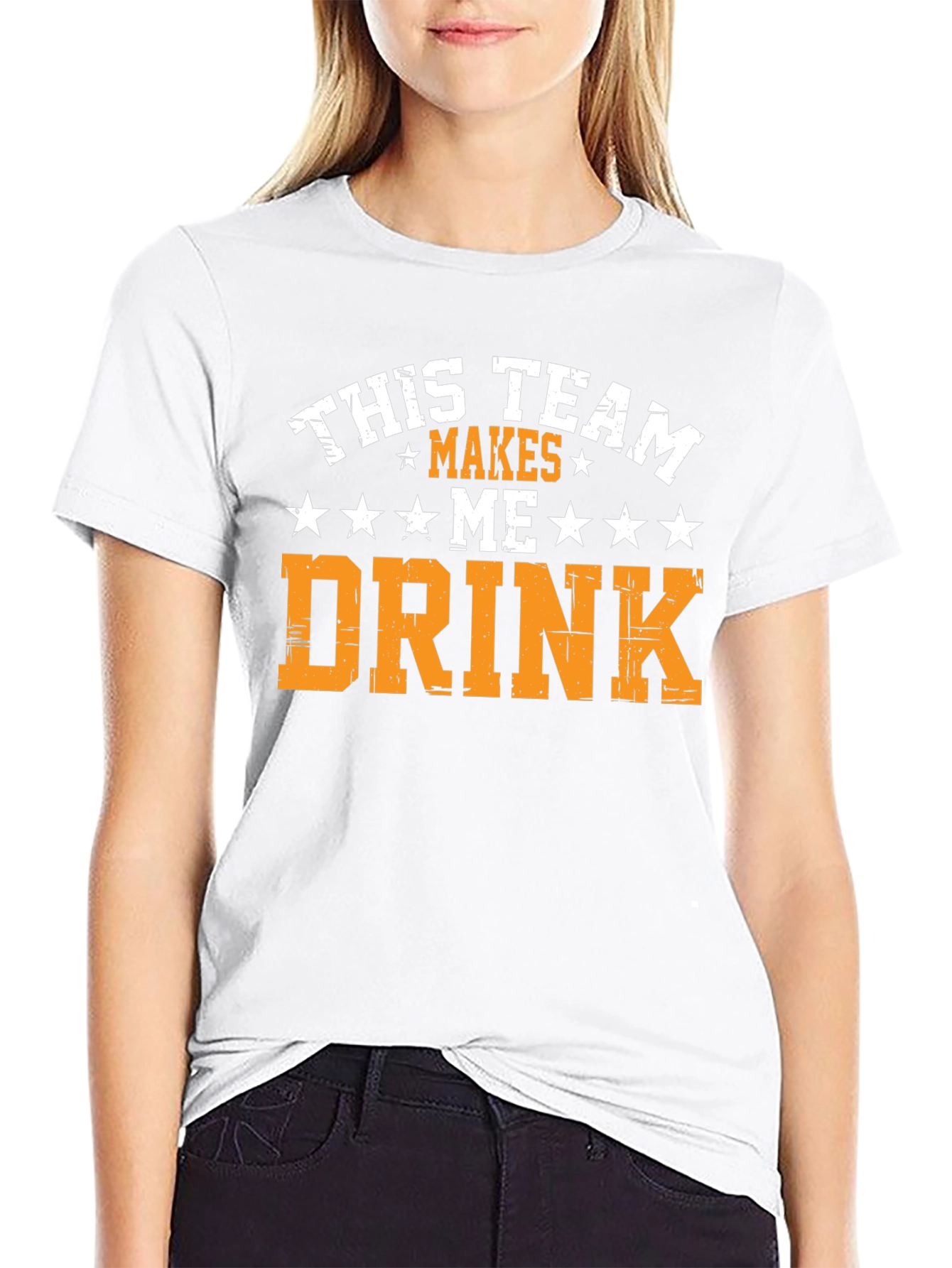 Funny Team Makes Me Drink Graphic Tee