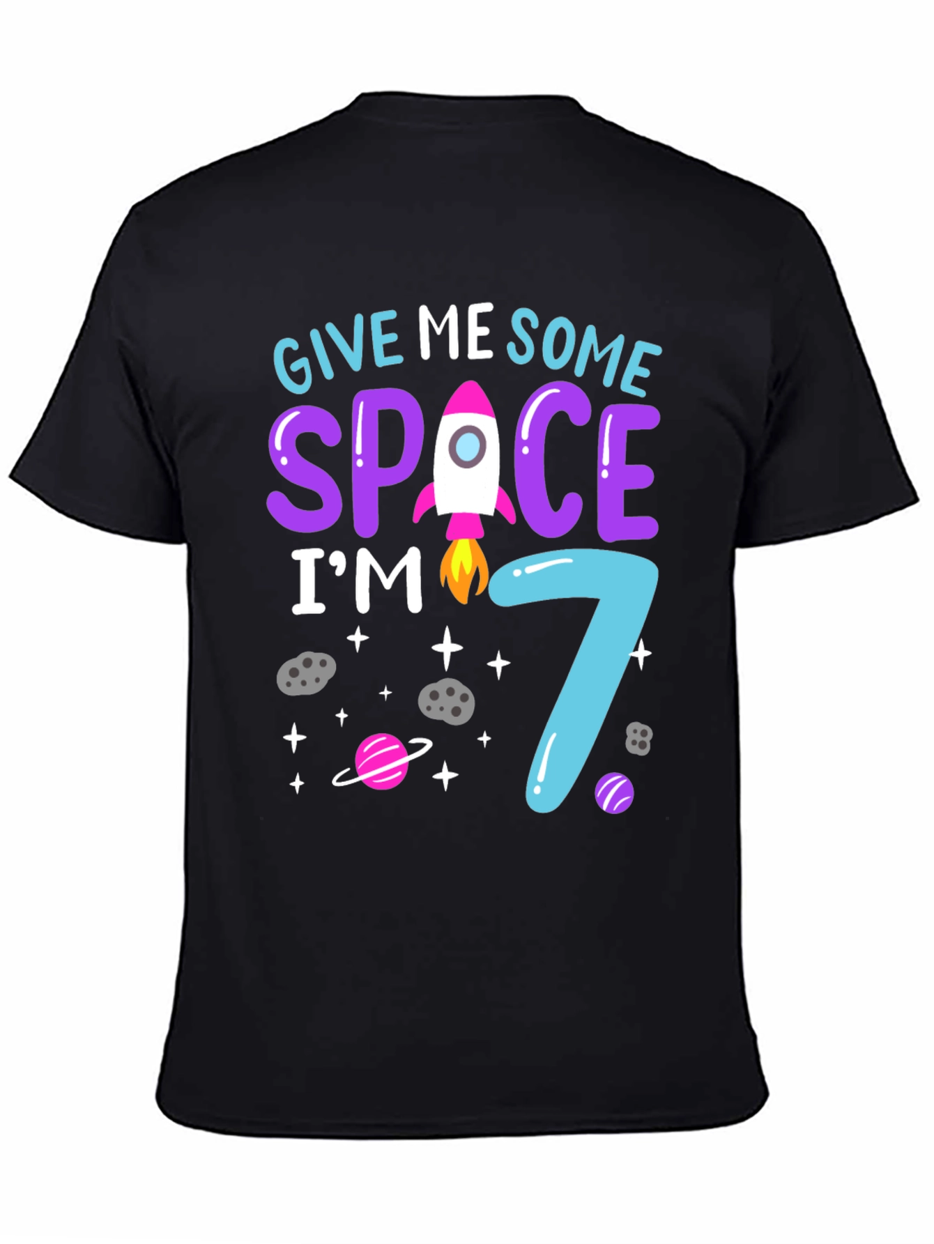 Give Me Some Space Im 7 Birthday T-Shirt
