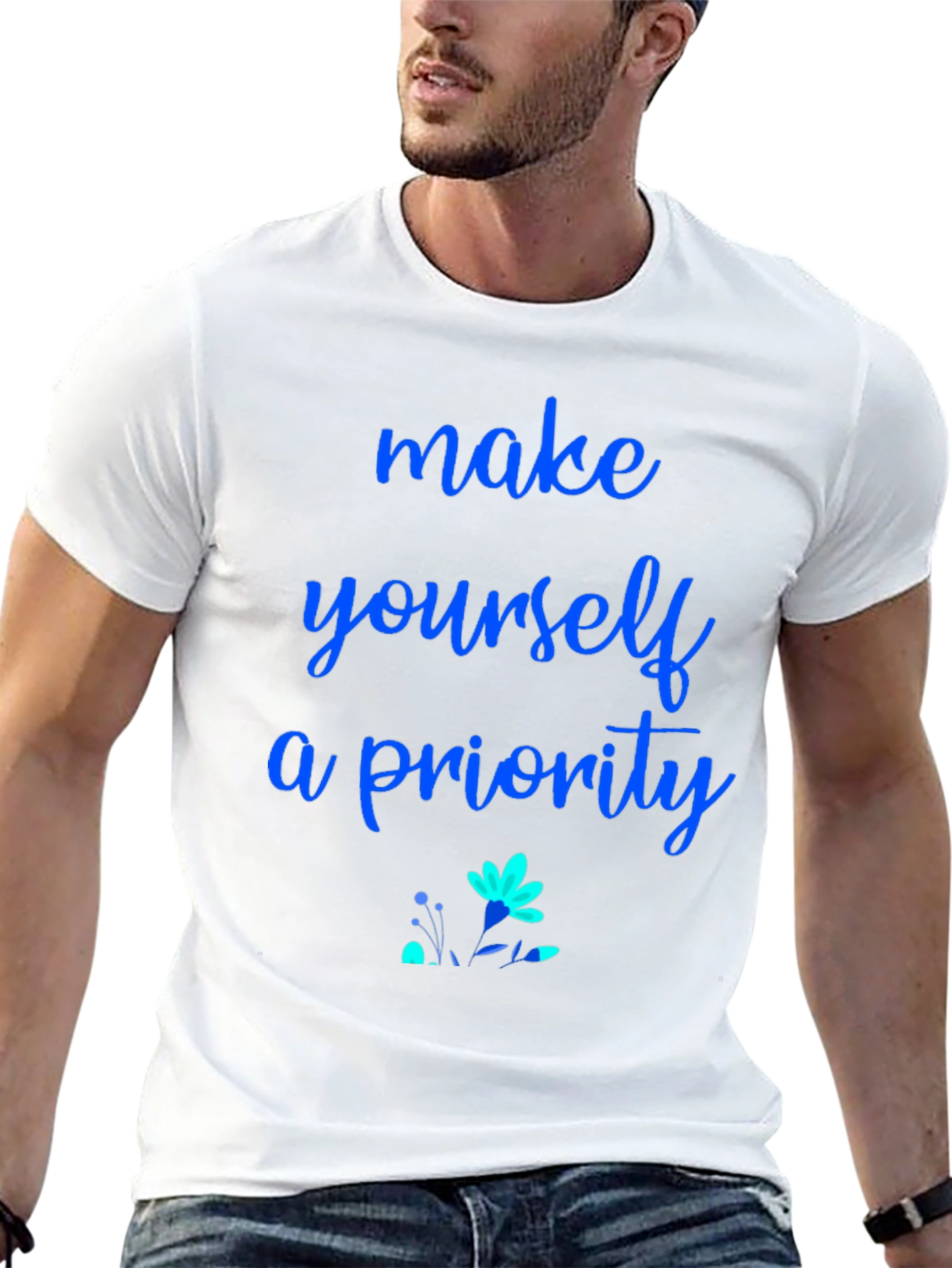 Make Yourself a Priority Black Graphic Tee