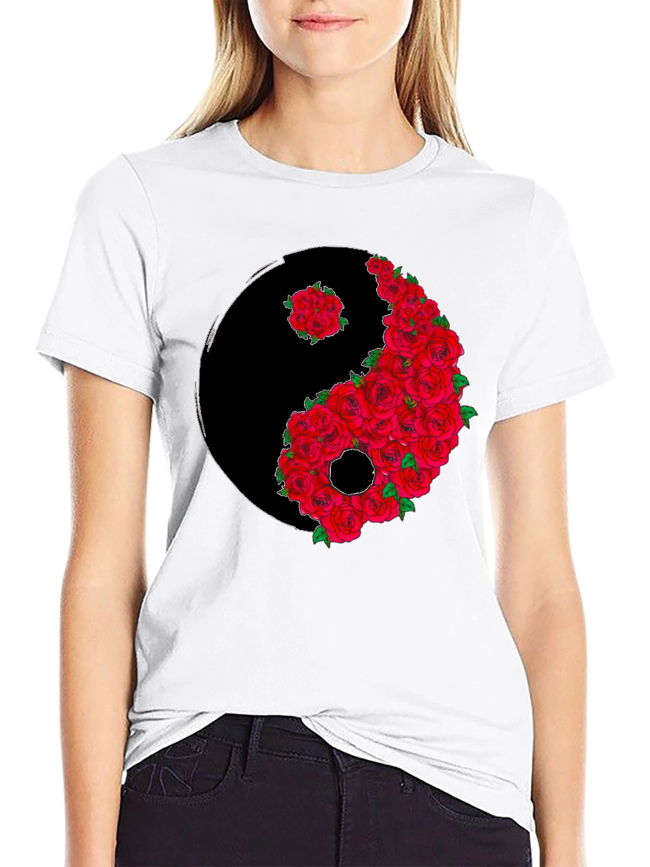 Yin Yang Rose T-Shirt
