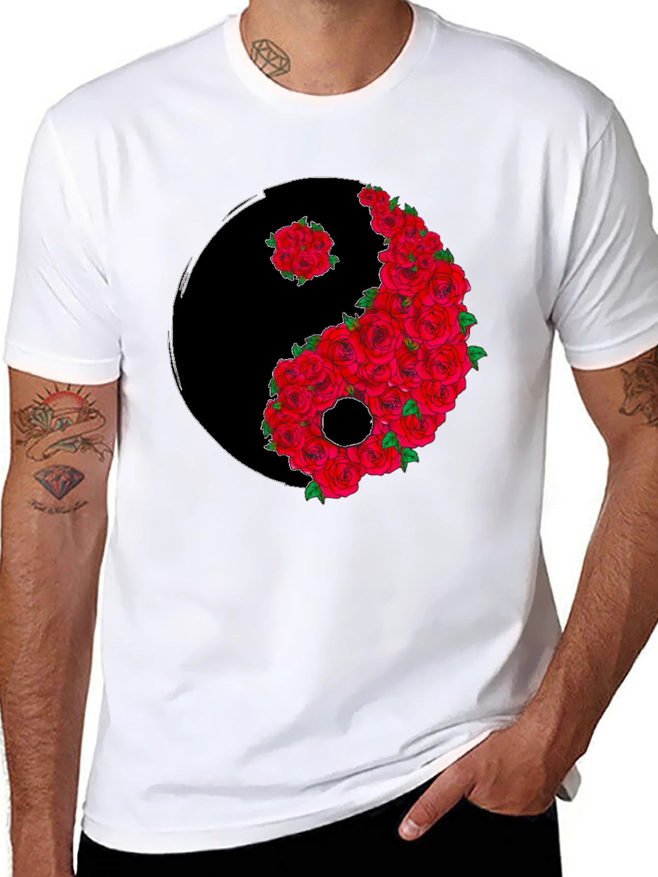 Yin Yang Rose T-Shirt