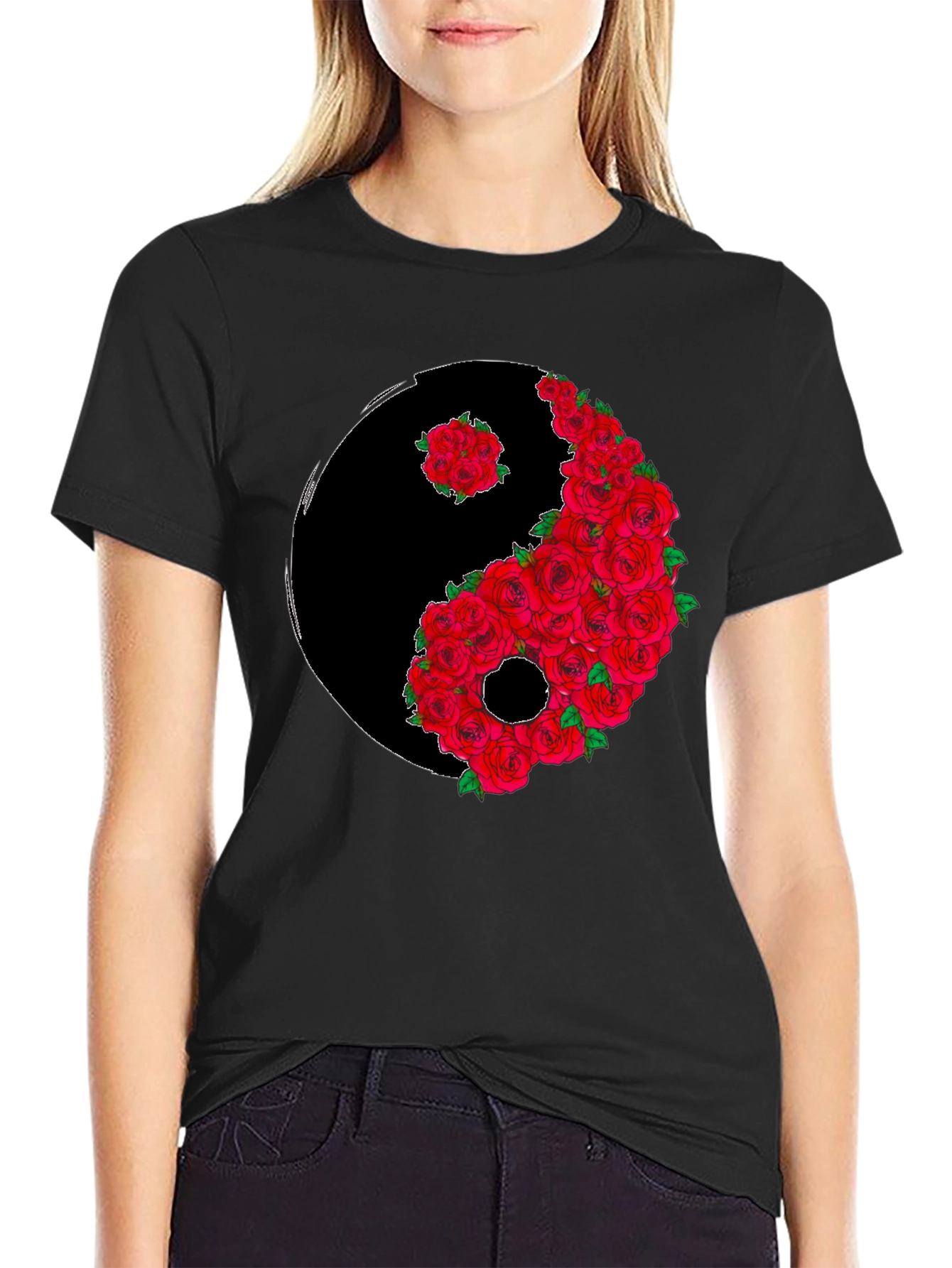Yin Yang Rose T-Shirt
