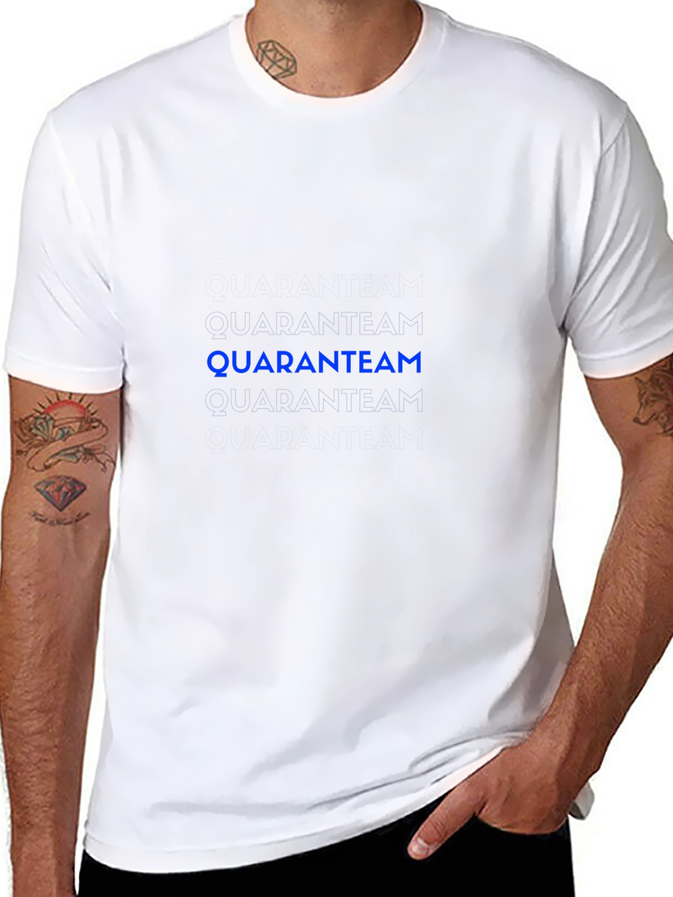 Quaranteam Graphic Black T-Shirt