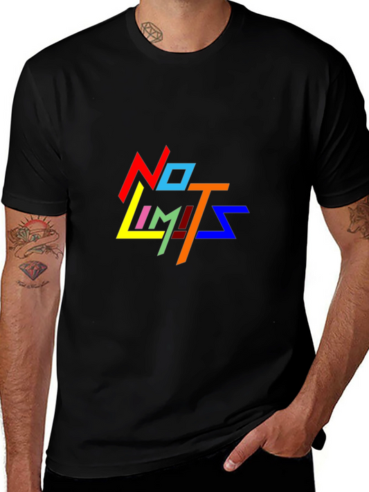 No Limits Graphic Tee - Bold Colorful Design