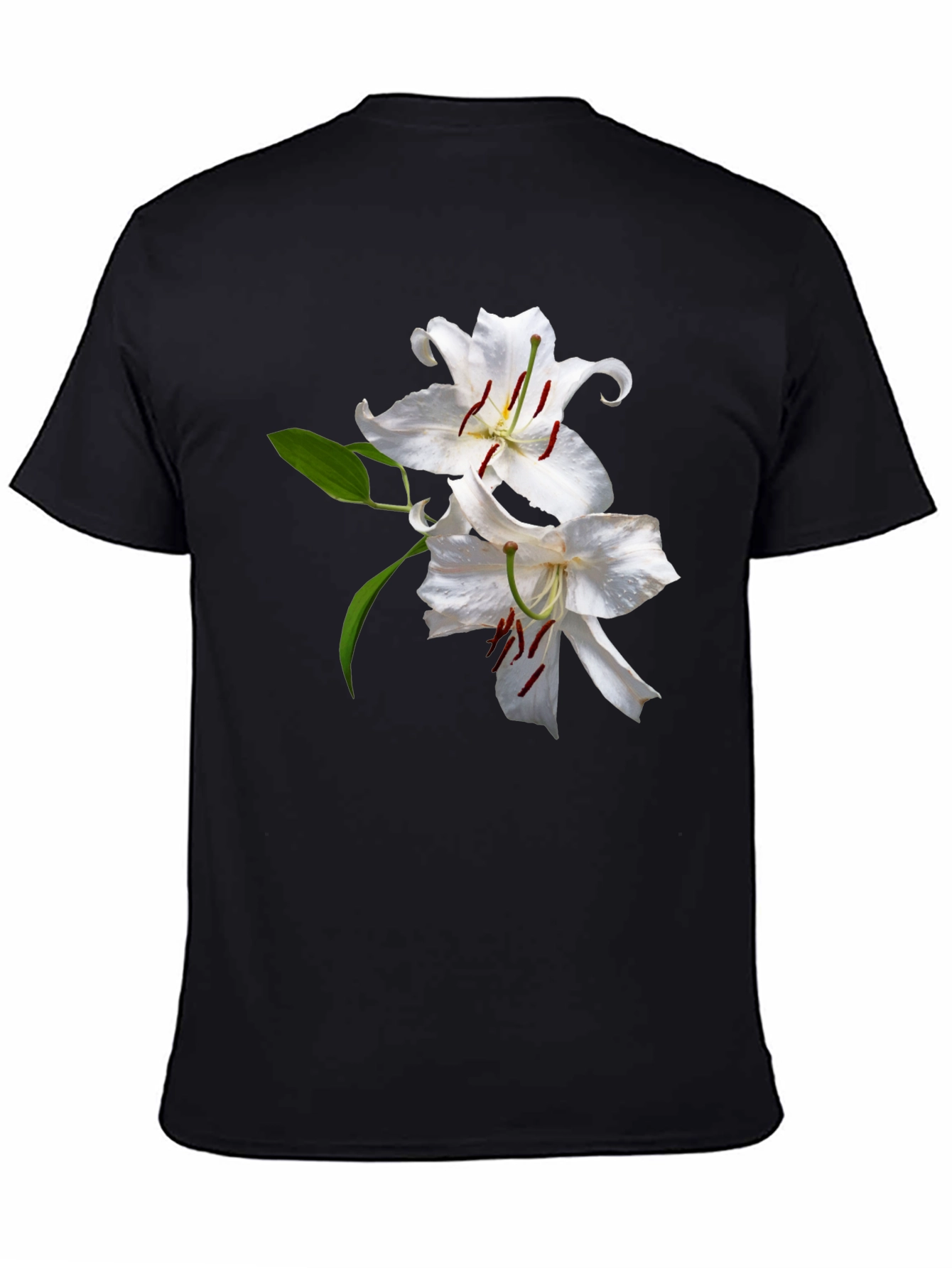 Floral Print Crew Neck Tee