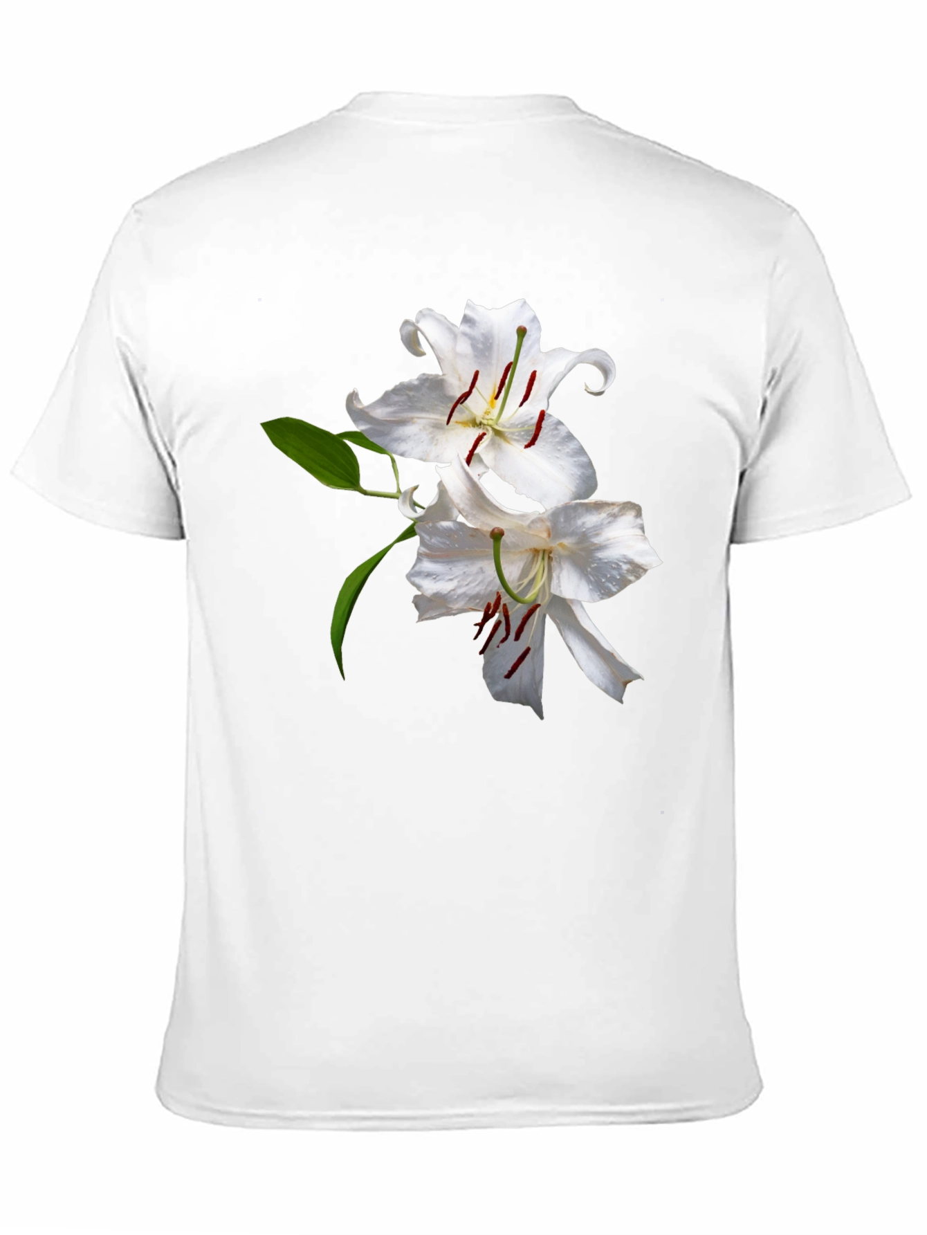 Floral Print Crew Neck Tee