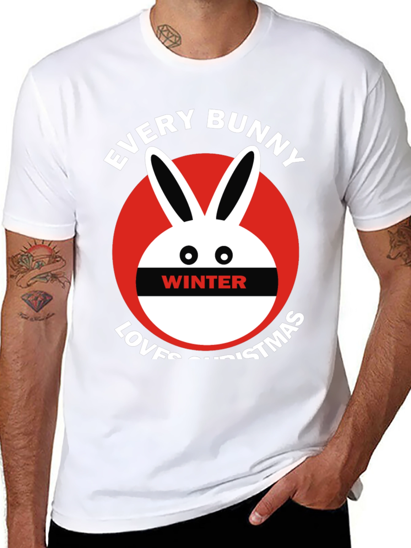 Every Bunny Loves Christmas Winter T-Shirt