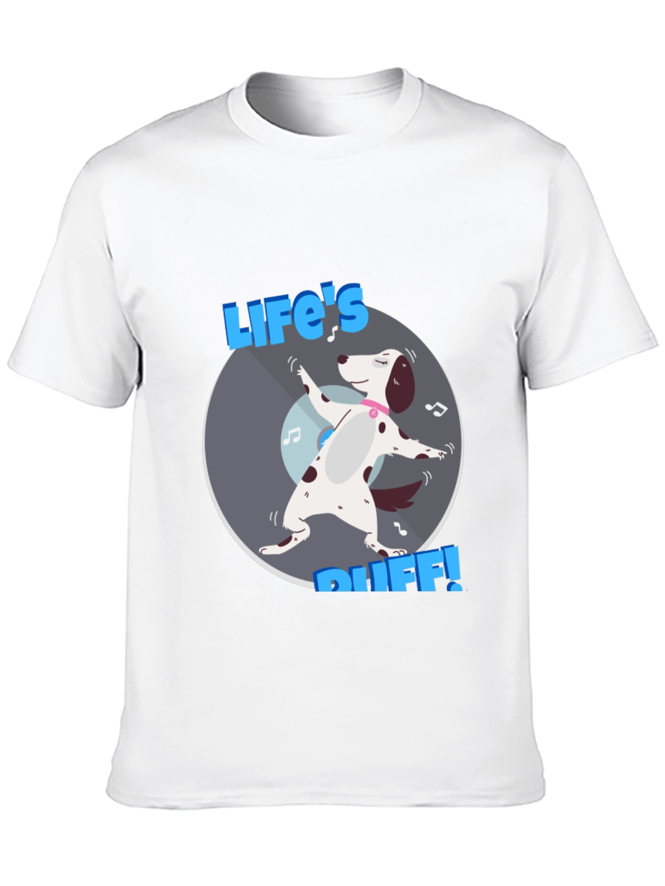 Lifes Ruff! Dog Graphic Tee - Black