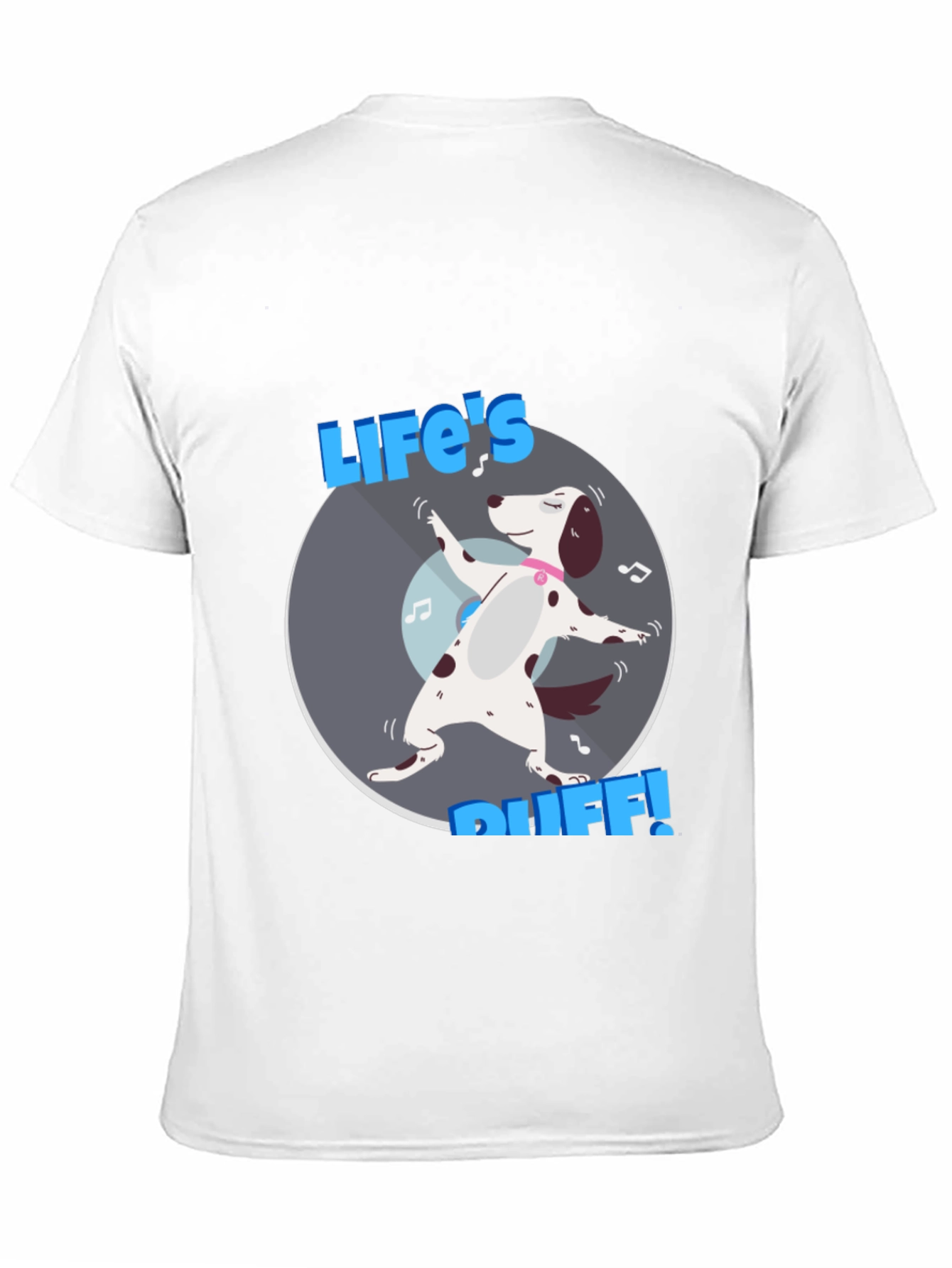 Lifes Ruff! Dog Graphic Tee - Black